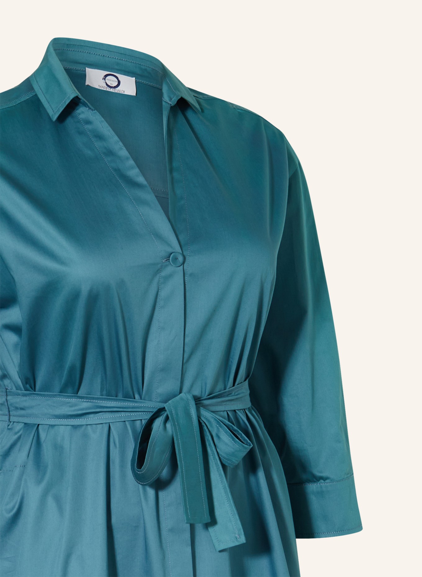 MARINA RINALDI VOYAGE Shirt dress NIGELLA, Color: BLUE GRAY (Image 3)