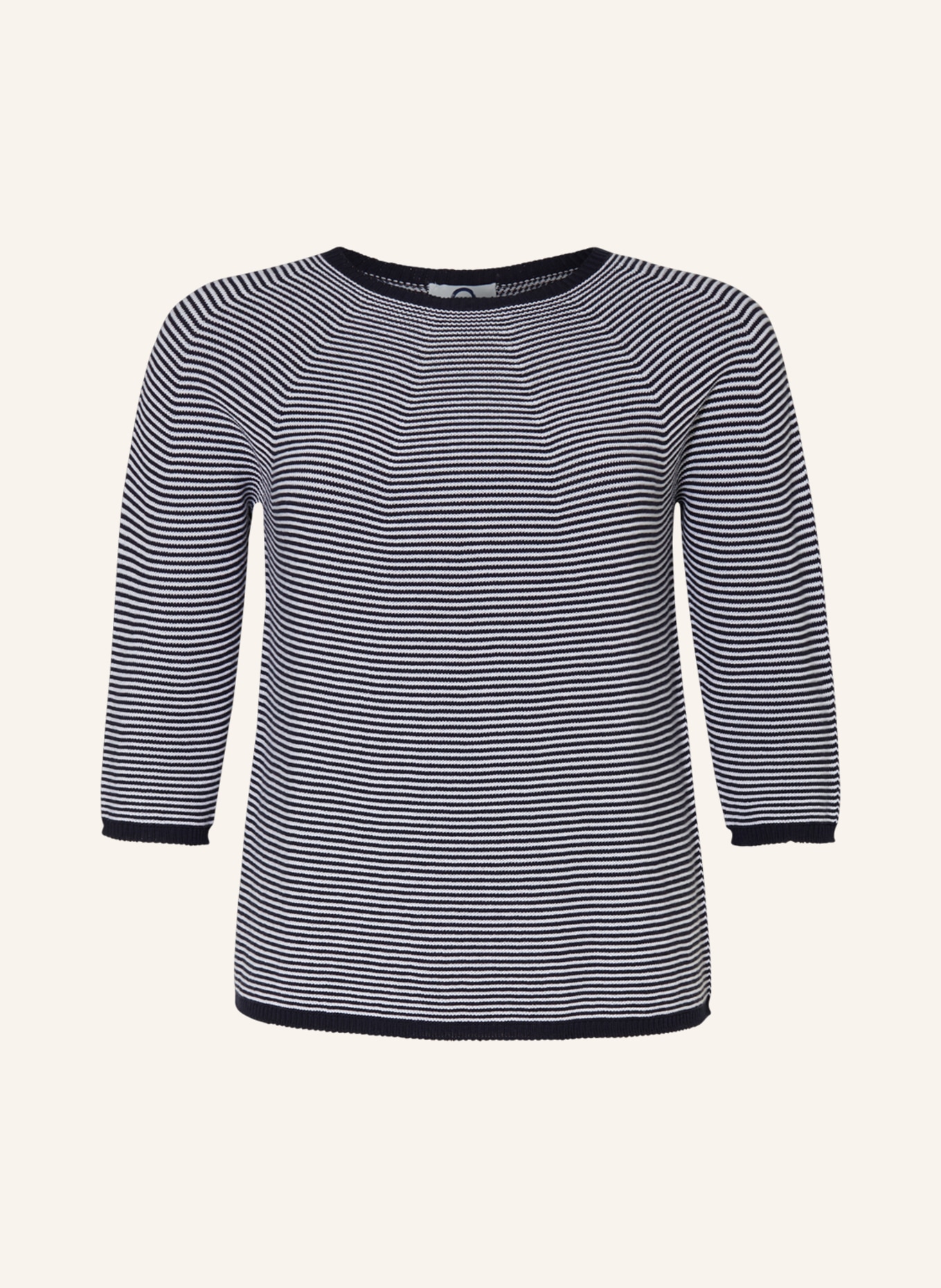 MARINA RINALDI VOYAGE Sweaters ERACLEA with 3/4 sleeves, Color: BLACK/ WHITE (Image 1)