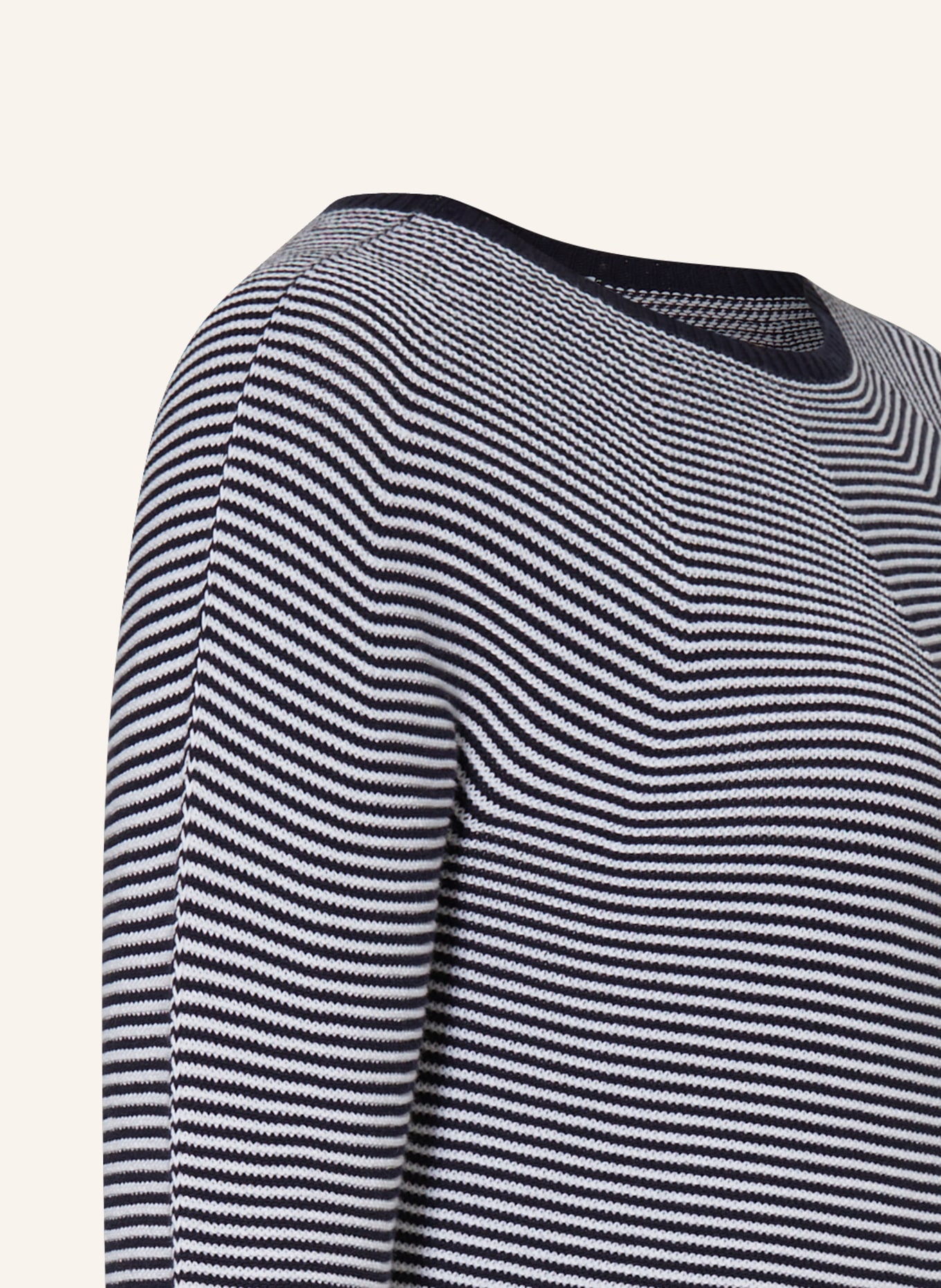 MARINA RINALDI VOYAGE Sweaters ERACLEA with 3/4 sleeves, Color: BLACK/ WHITE (Image 3)