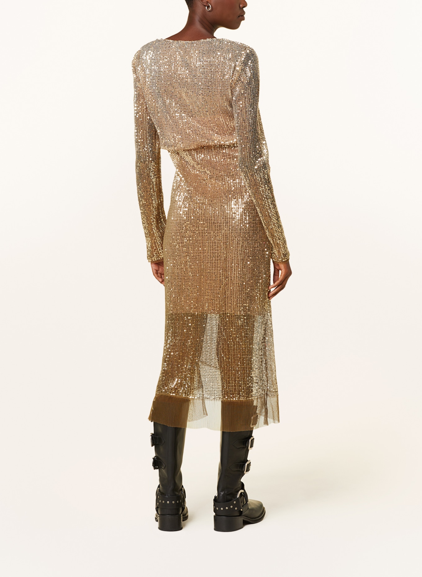 DOROTHEE SCHUMACHER Dress with sequins, Color: GOLD (Image 3)