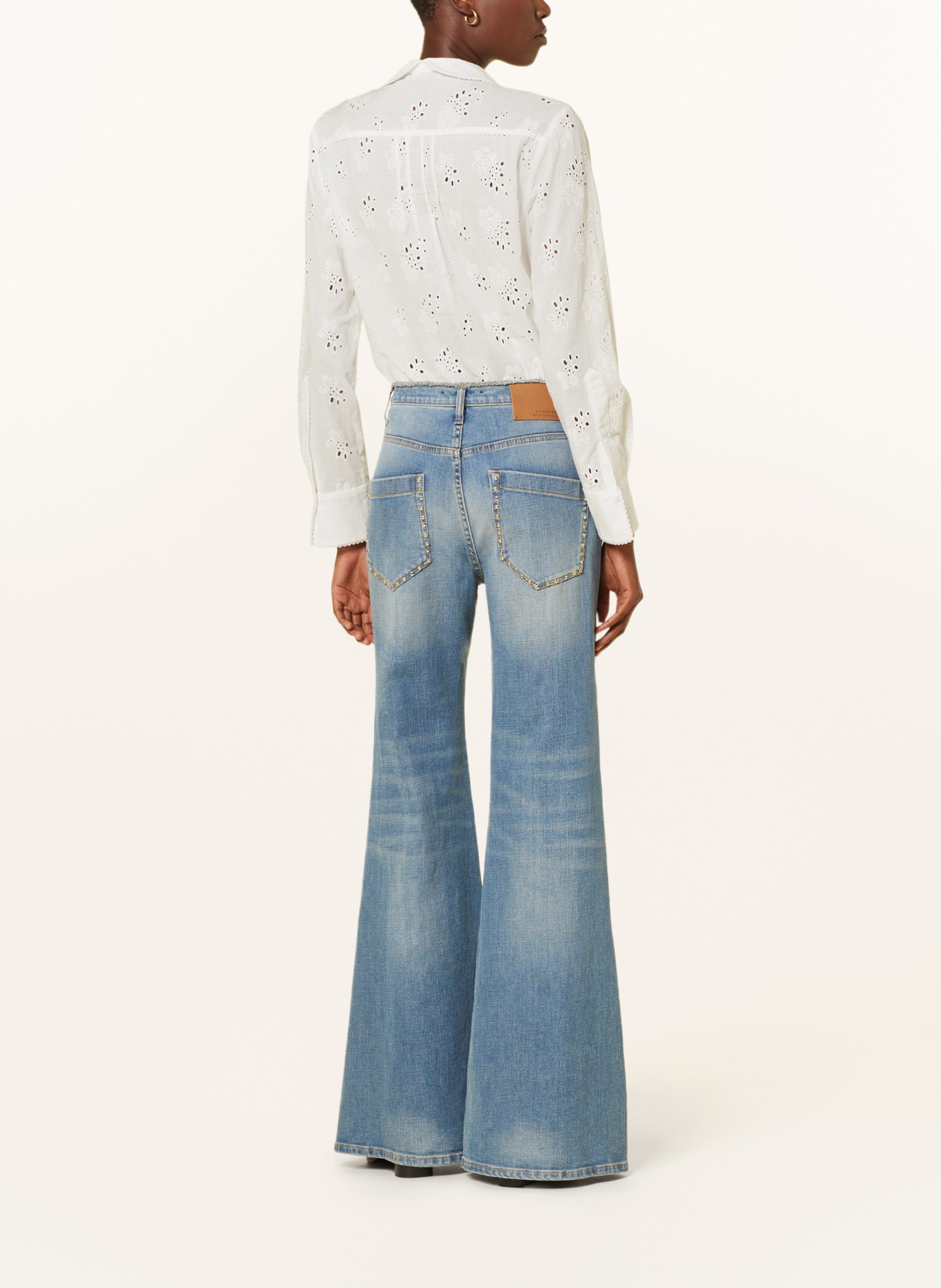 DOROTHEE SCHUMACHER Blouse with broderie anglaise, Color: WHITE (Image 3)