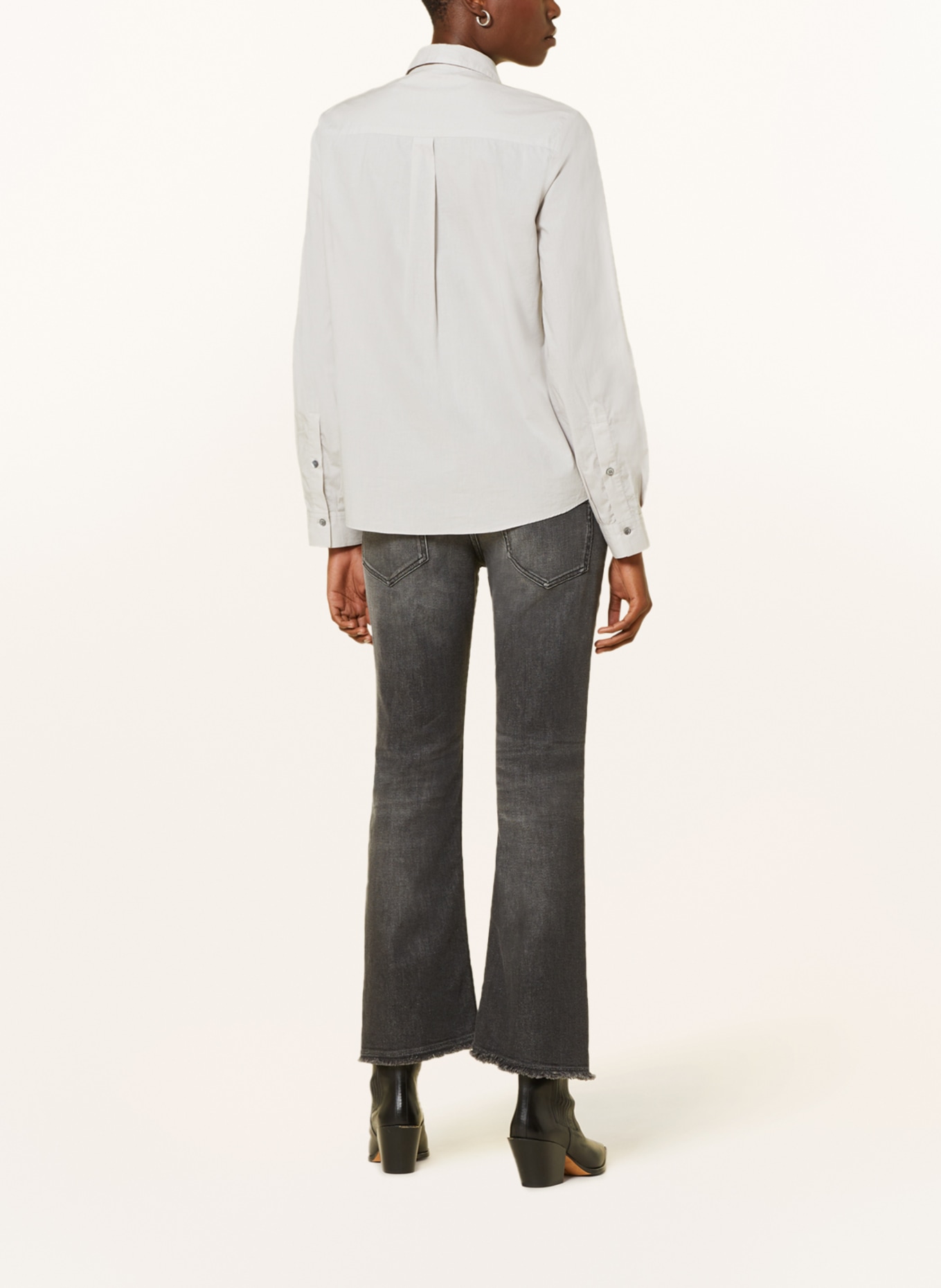 DOROTHEE SCHUMACHER Shirt blouse with decorative gems, Color: LIGHT GRAY (Image 3)