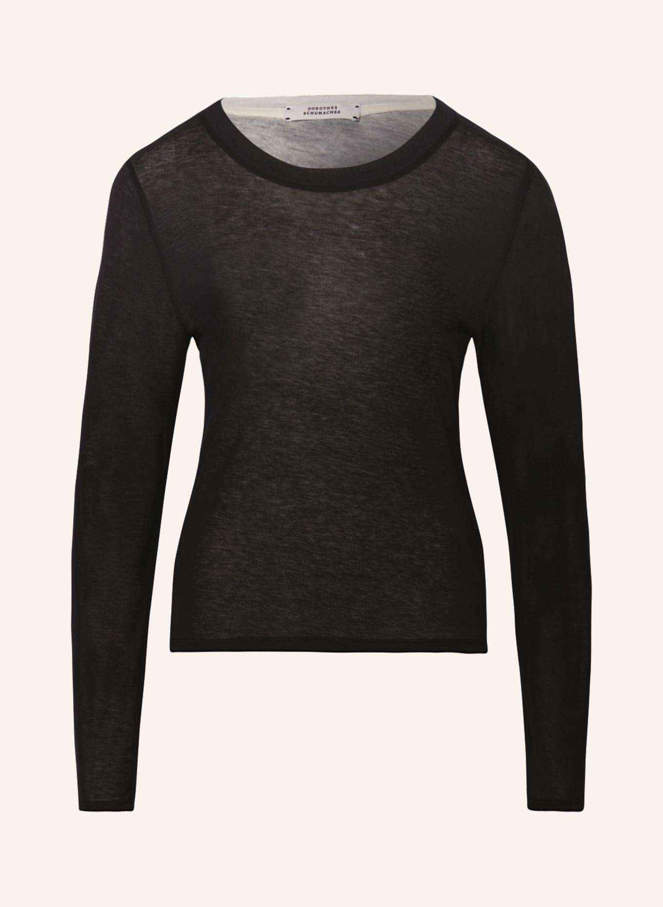 DOROTHEE SCHUMACHER Long sleeve shirt, Color: BLACK (Image 1)