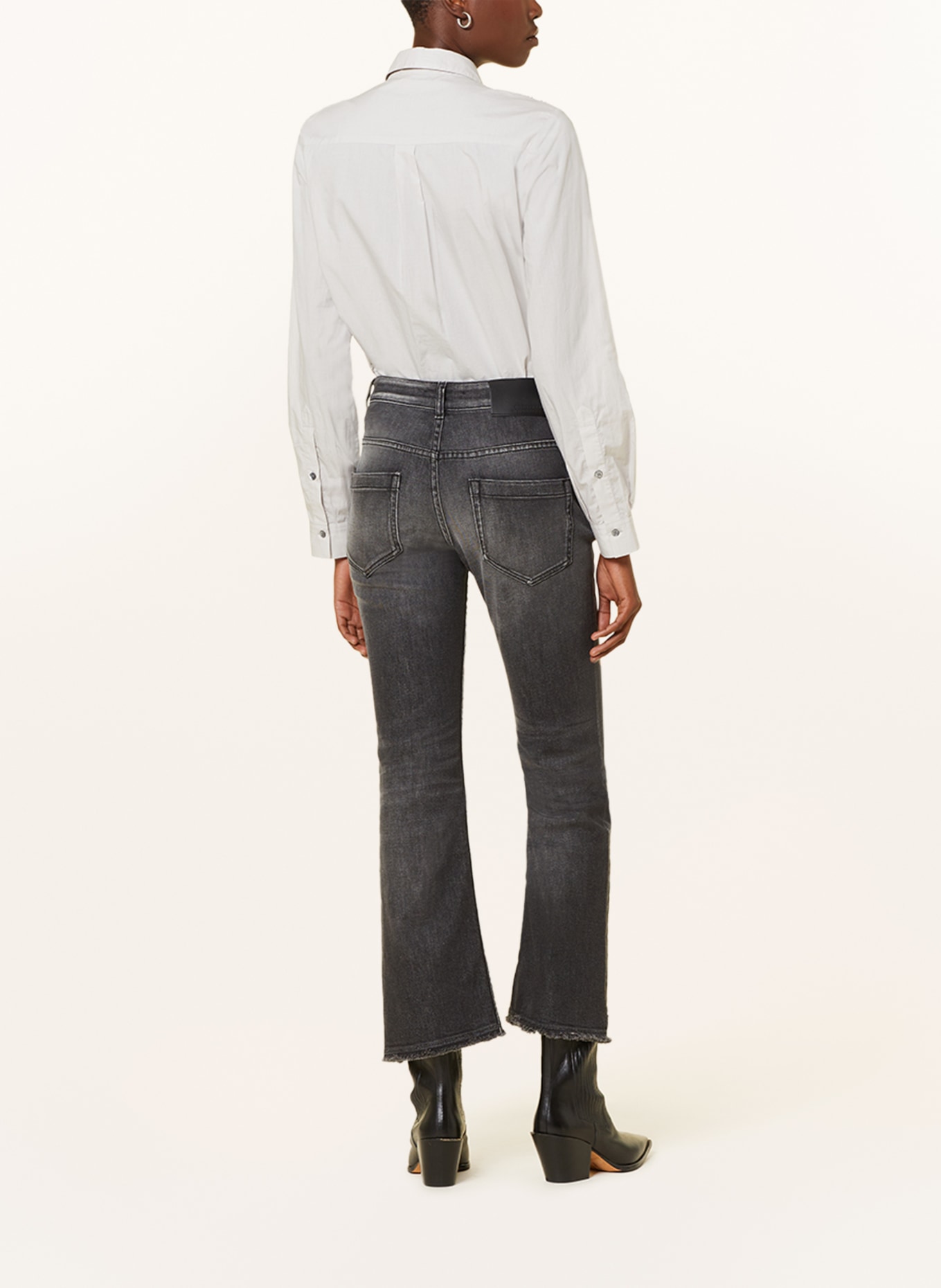 DOROTHEE SCHUMACHER Flared Jeans, Farbe: 978 STRUCTURED GREY (Bild 3)