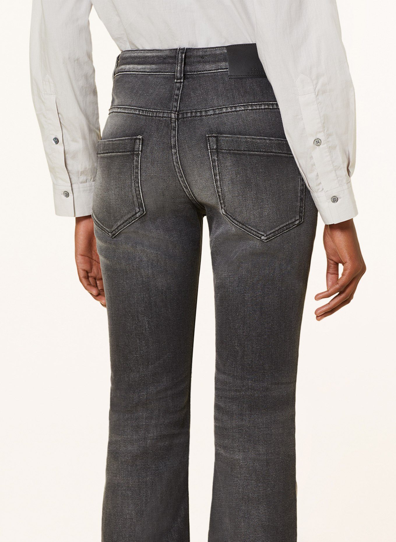 DOROTHEE SCHUMACHER Flared jeans, Color: 978 STRUCTURED GREY (Image 5)