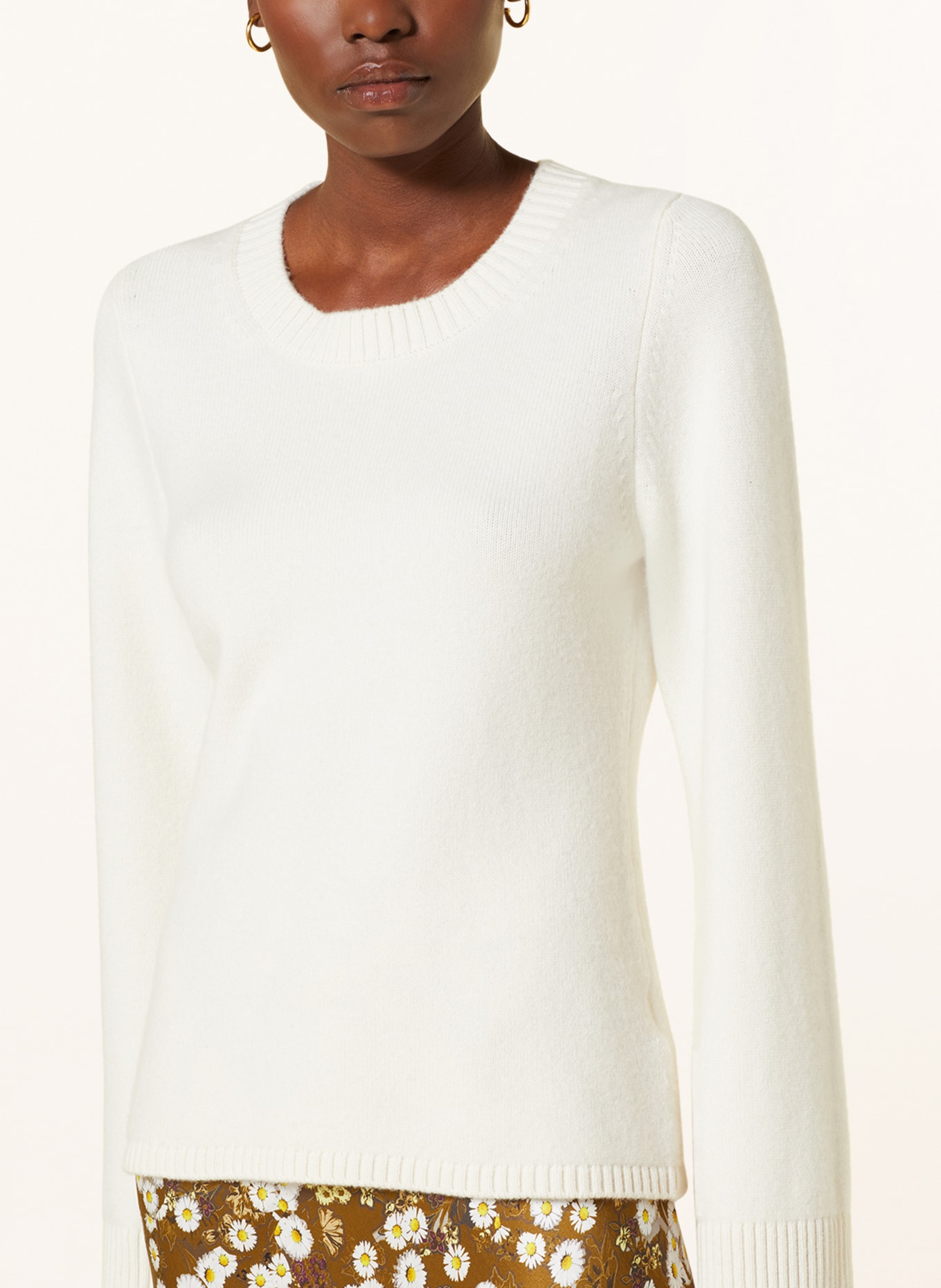 DOROTHEE SCHUMACHER Cashmere-Pullover, Farbe: WEISS (Bild 4)