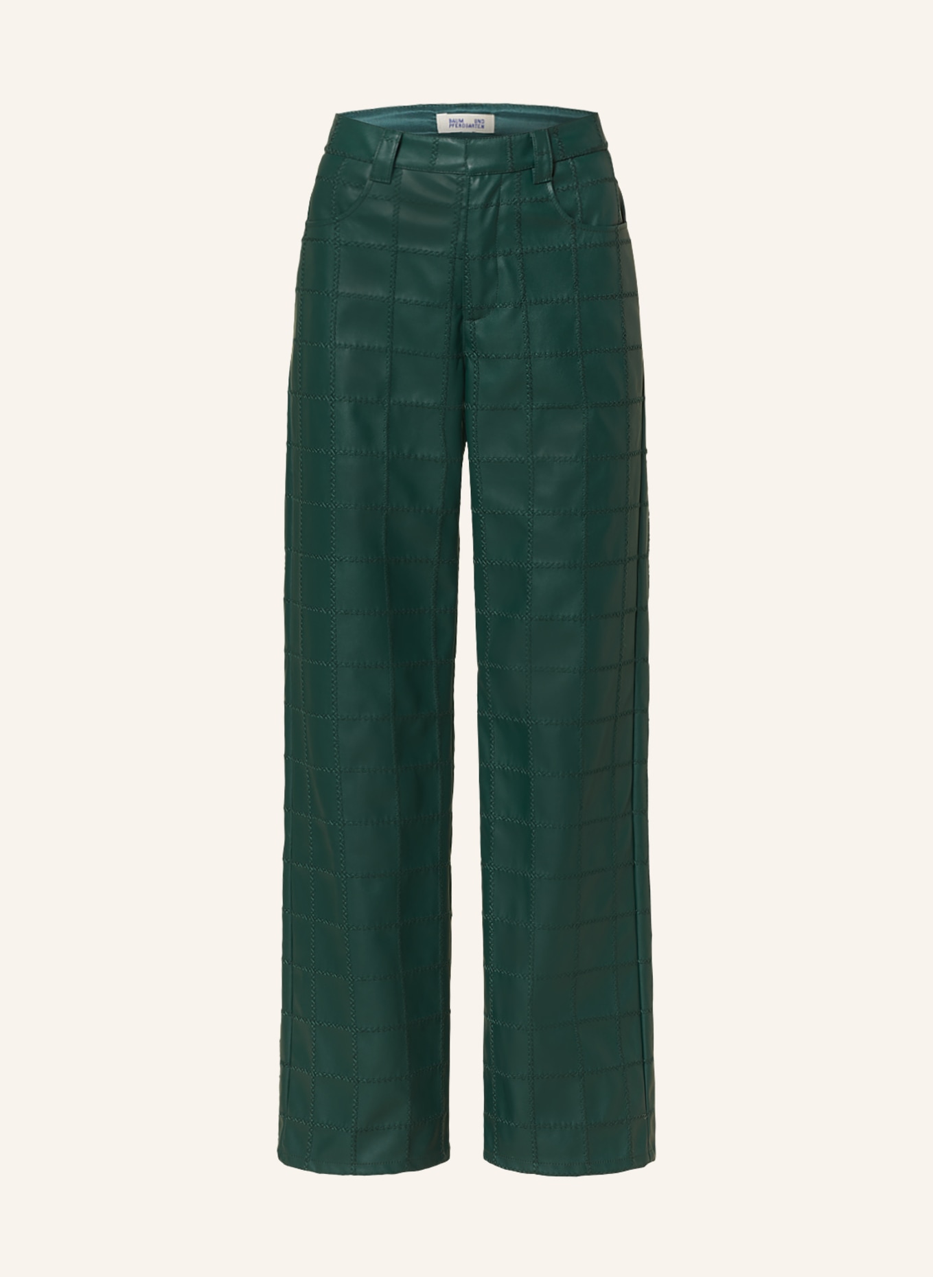 BAUM UND PFERDGARTEN Trousers NIKISHA, Color: DARK GREEN (Image 1)