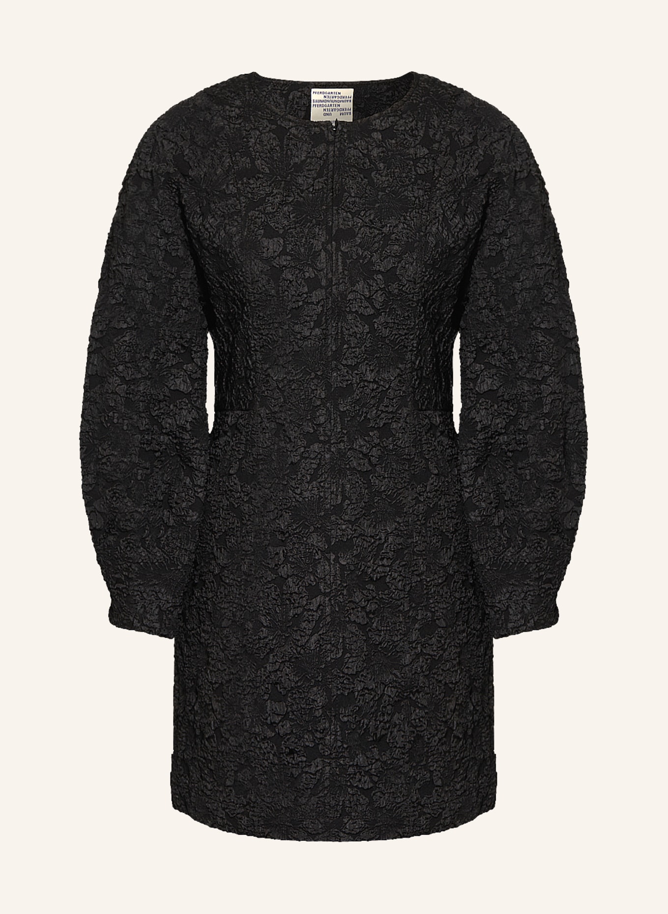 BAUM UND PFERDGARTEN Jacquard dress AMYRA, Color: BLACK (Image 1)