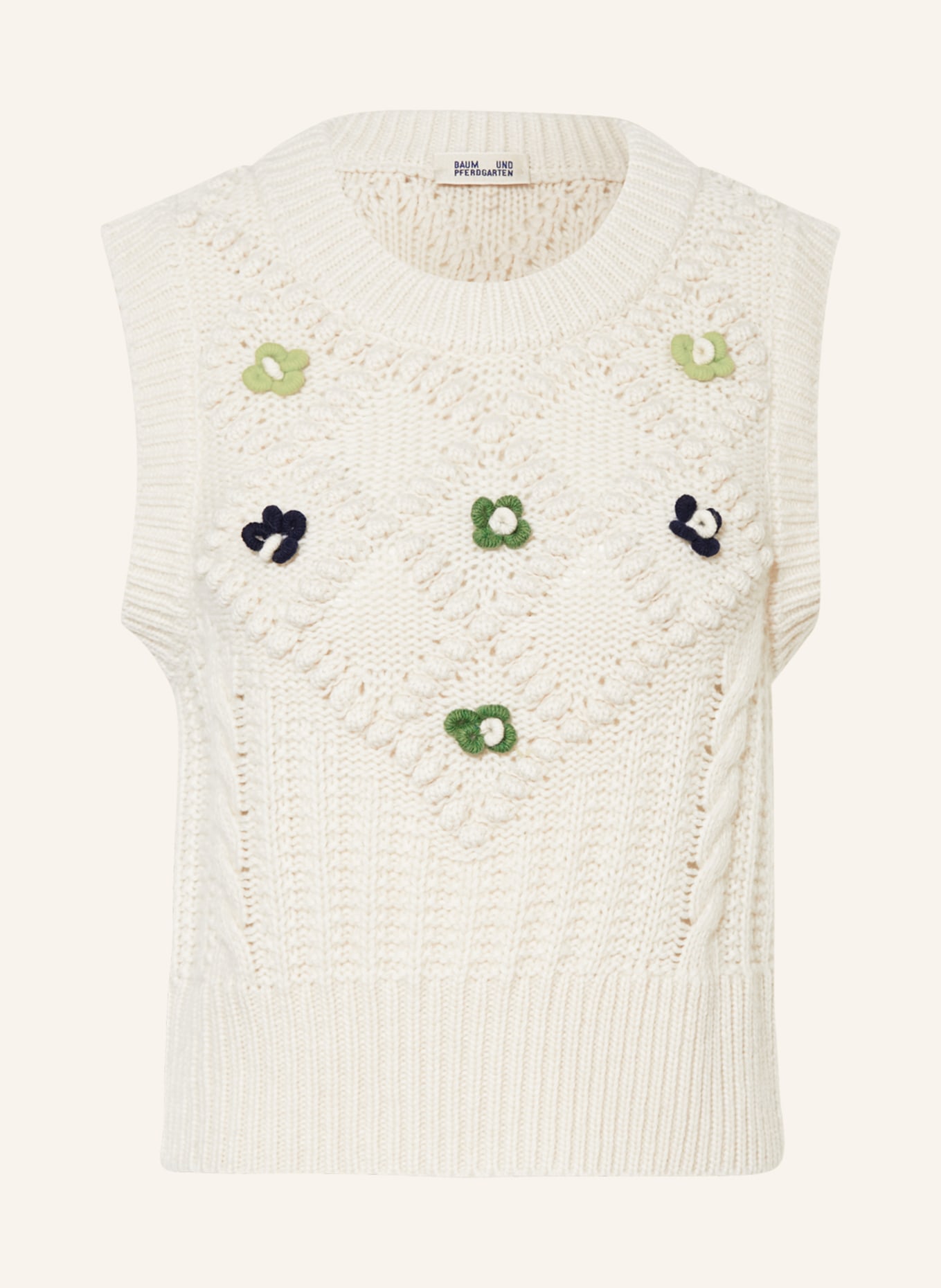 BAUM UND PFERDGARTEN Sweater vest CORRY, Color: CREAM (Image 1)