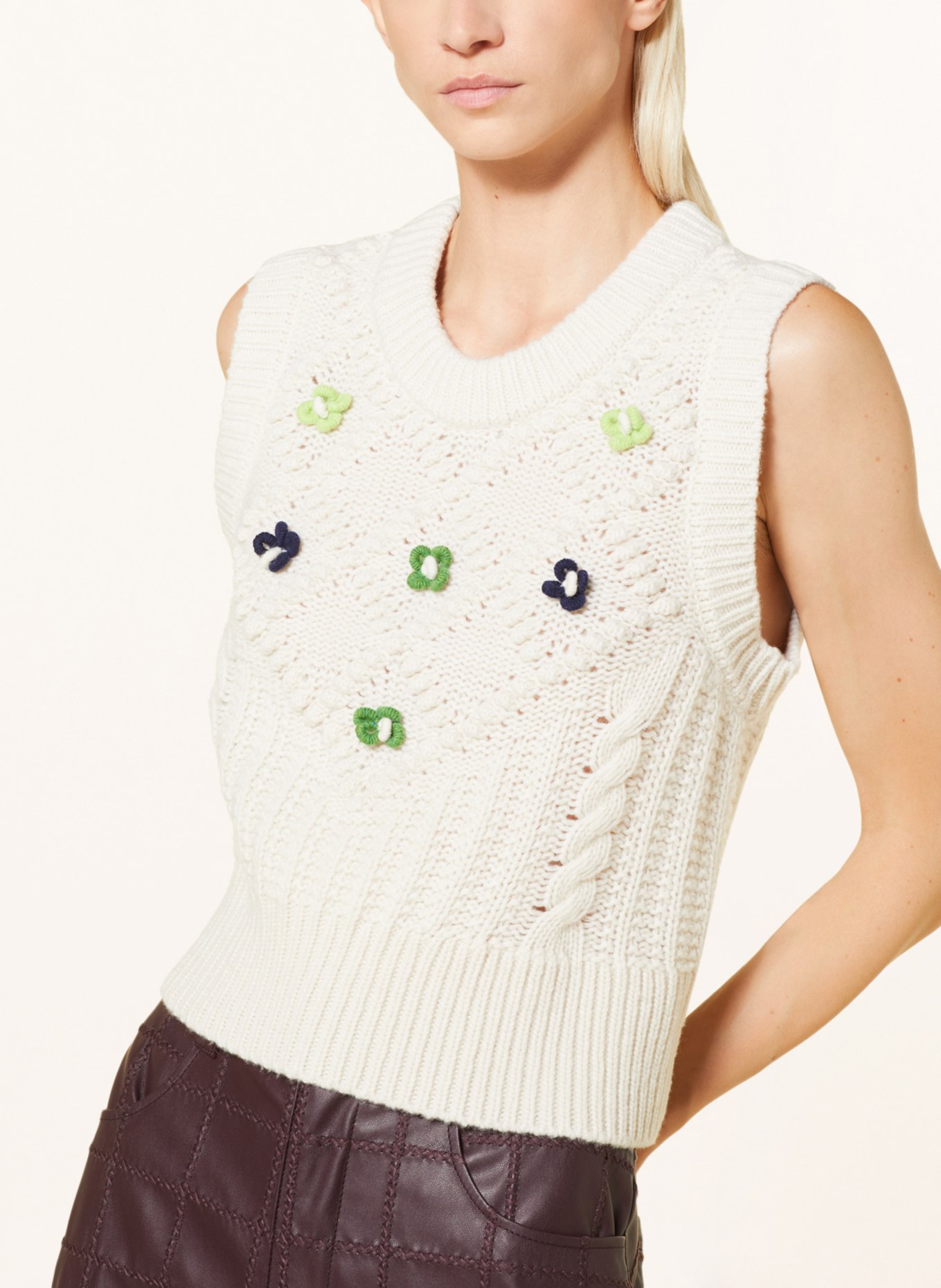 BAUM UND PFERDGARTEN Sweater vest CORRY, Color: CREAM (Image 4)