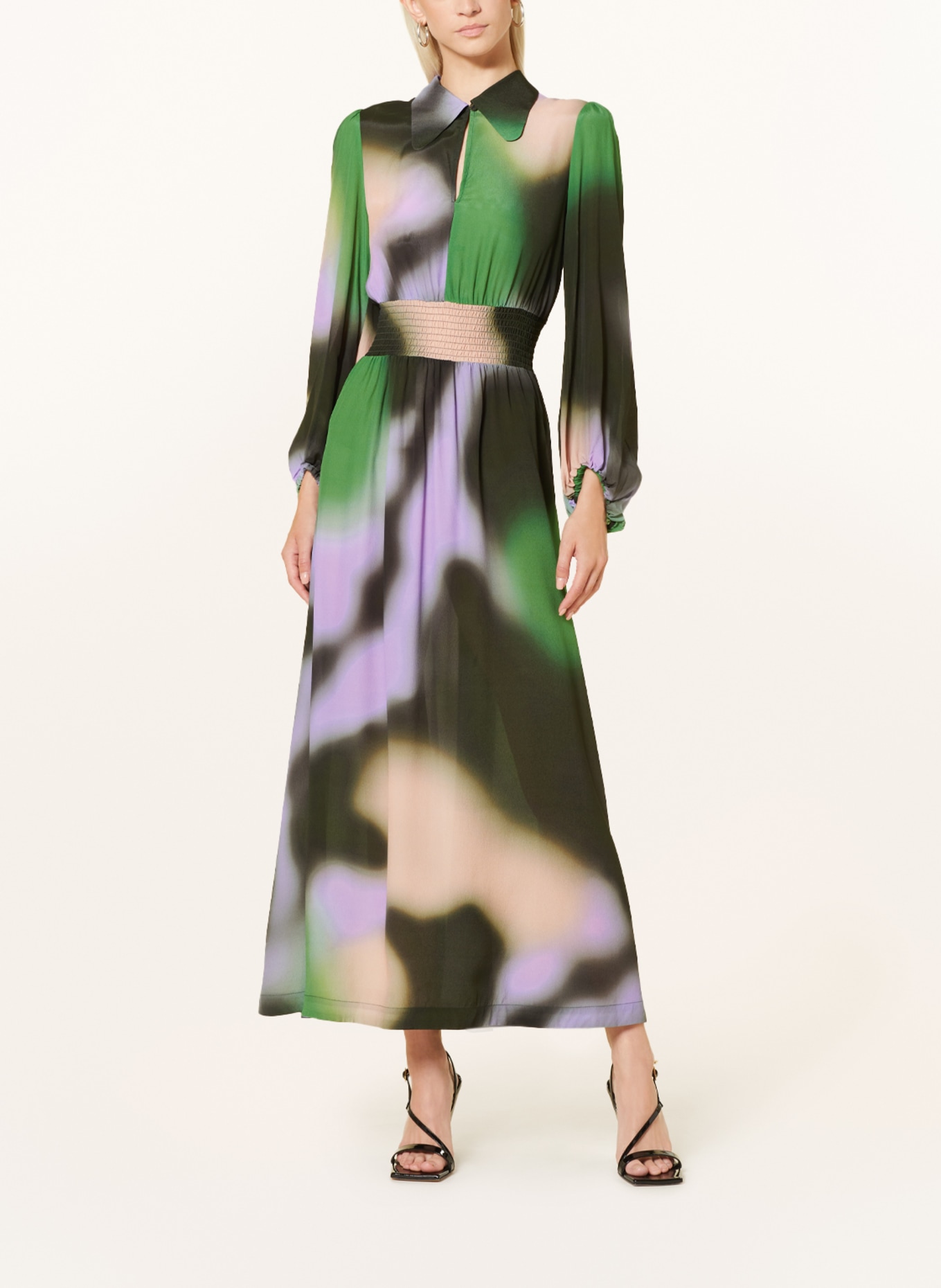 BAUM UND PFERDGARTEN Kleid AMBER, Farbe: GRÜN/ LILA/ ROSÉ (Bild 2)