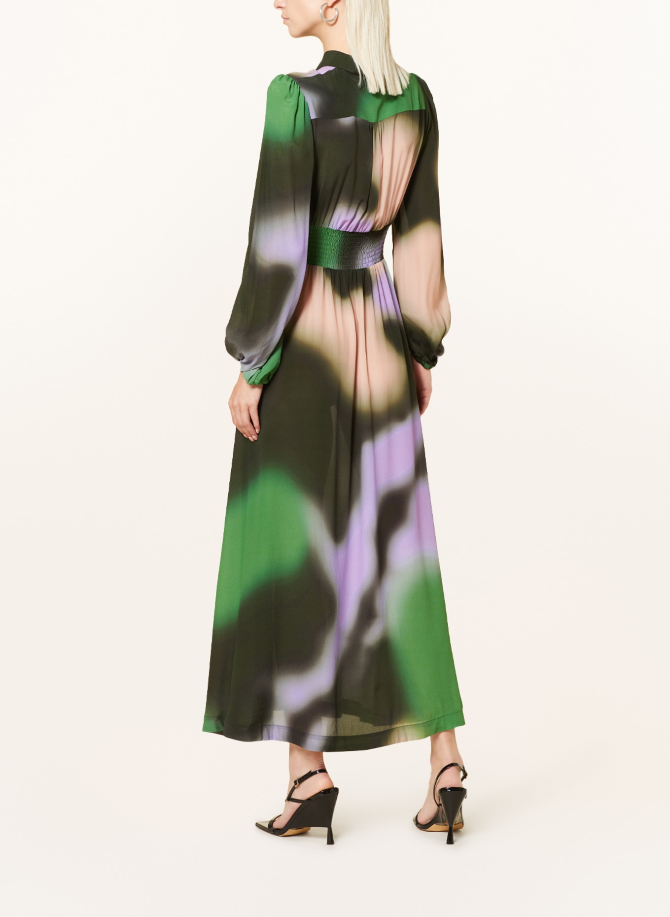 BAUM UND PFERDGARTEN Dress AMBER, Color: GREEN/ PURPLE/ ROSE (Image 3)