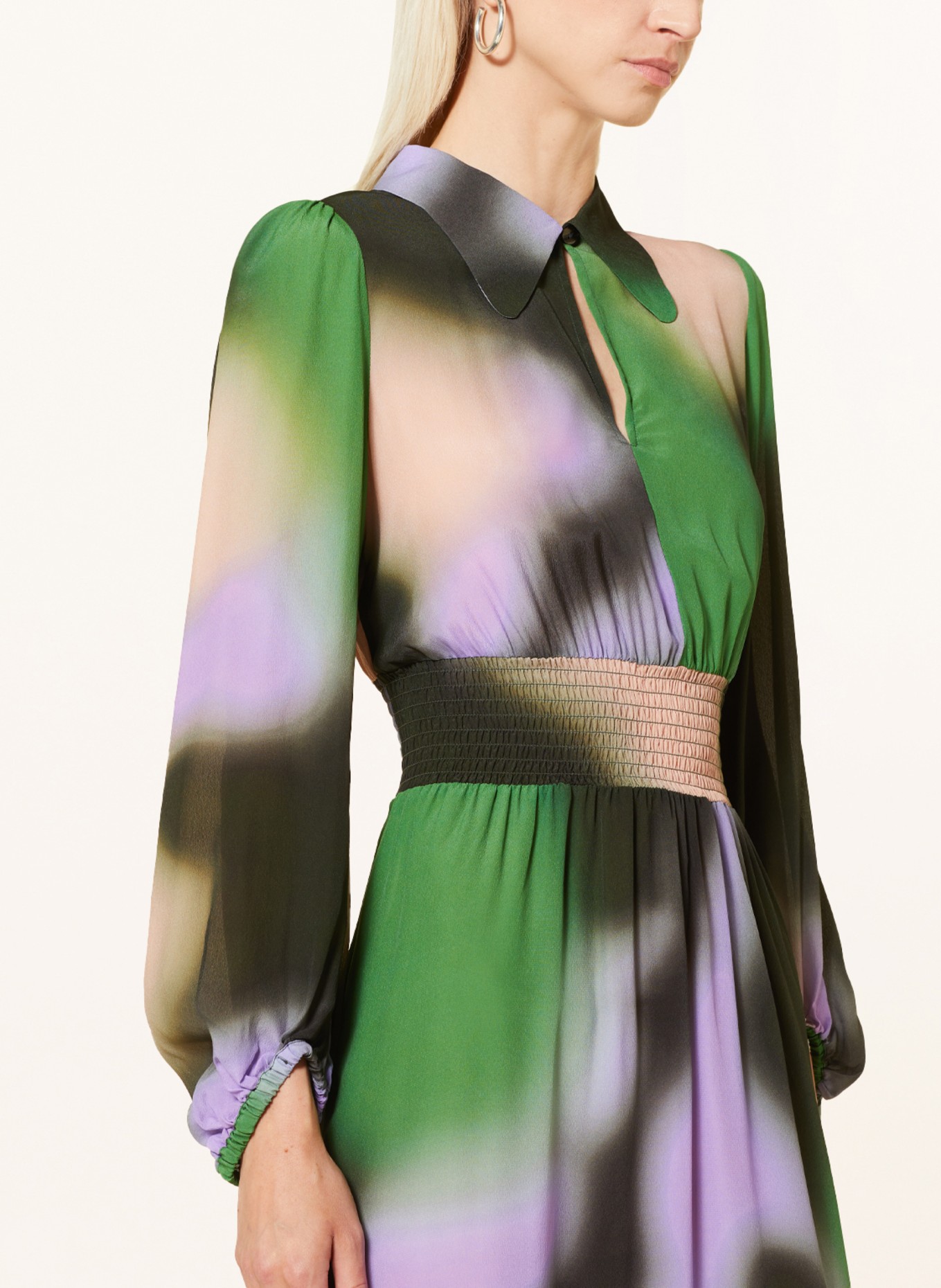 BAUM UND PFERDGARTEN Dress AMBER, Color: GREEN/ PURPLE/ ROSE (Image 4)