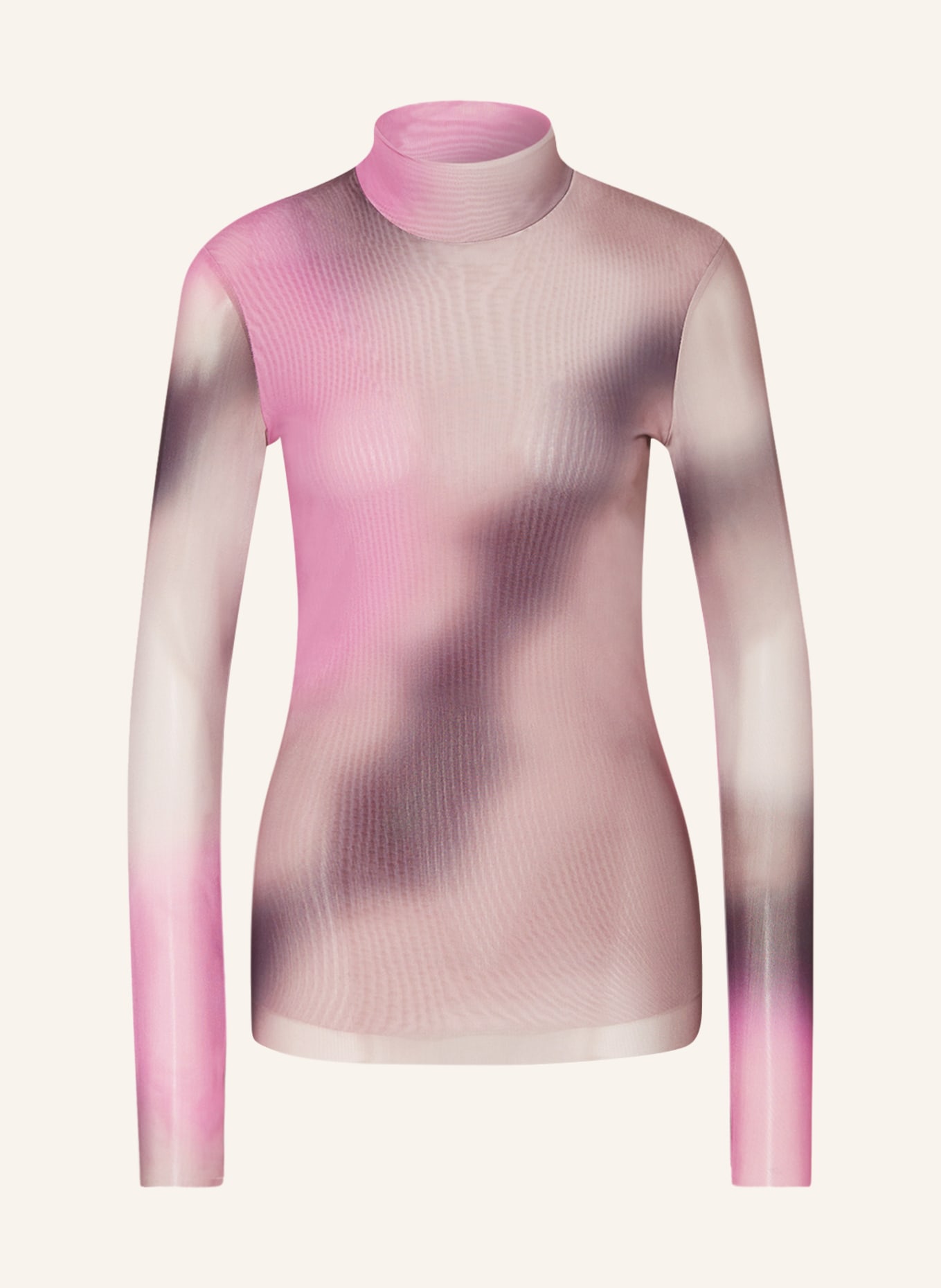 BAUM UND PFERDGARTEN Long sleeve shirt JODI in mesh, Color: PURPLE/ ROSE/ PINK (Image 1)
