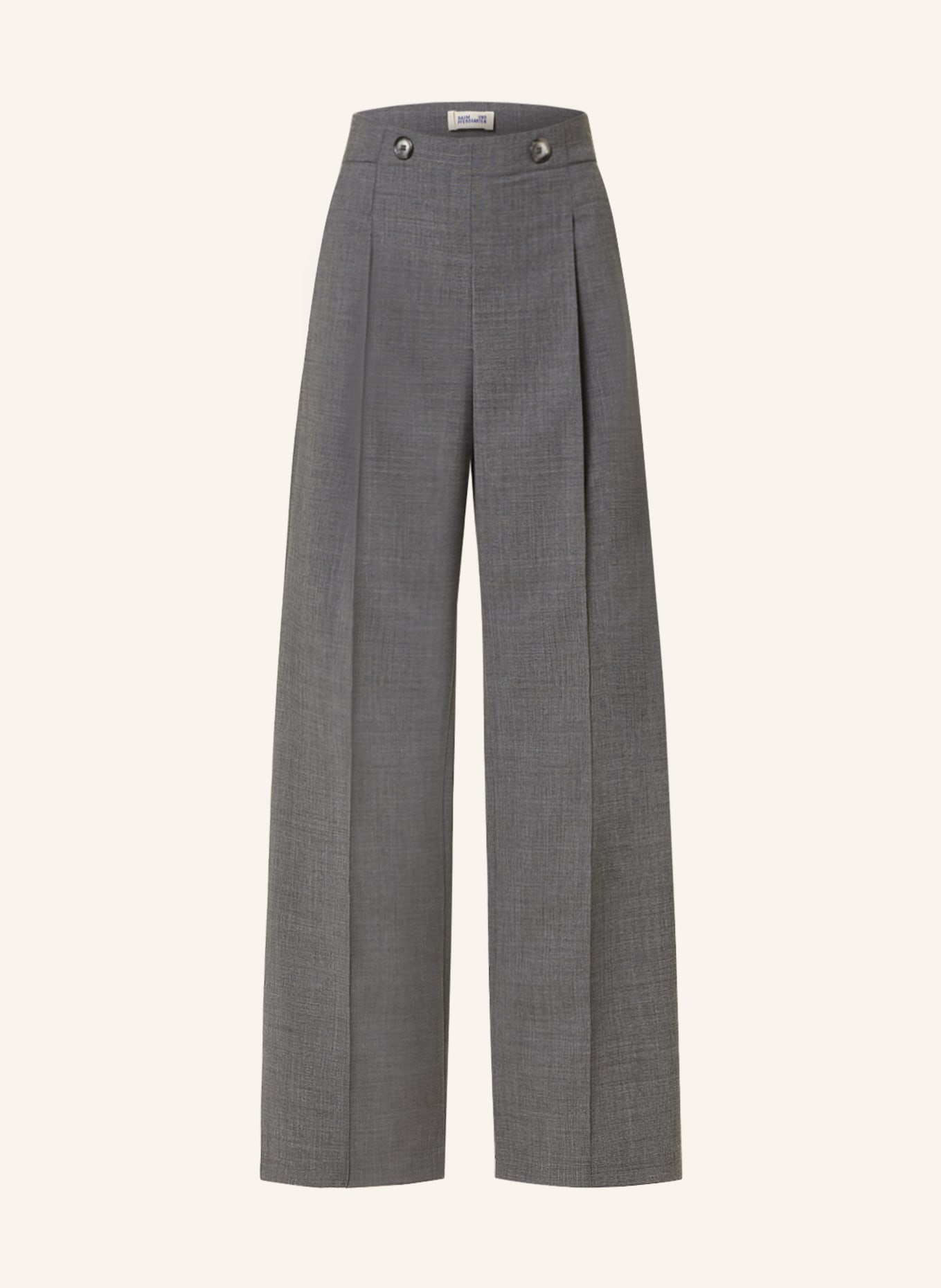 BAUM UND PFERDGARTEN Wide leg trousers NATALIE, Color: GRAY (Image 1)