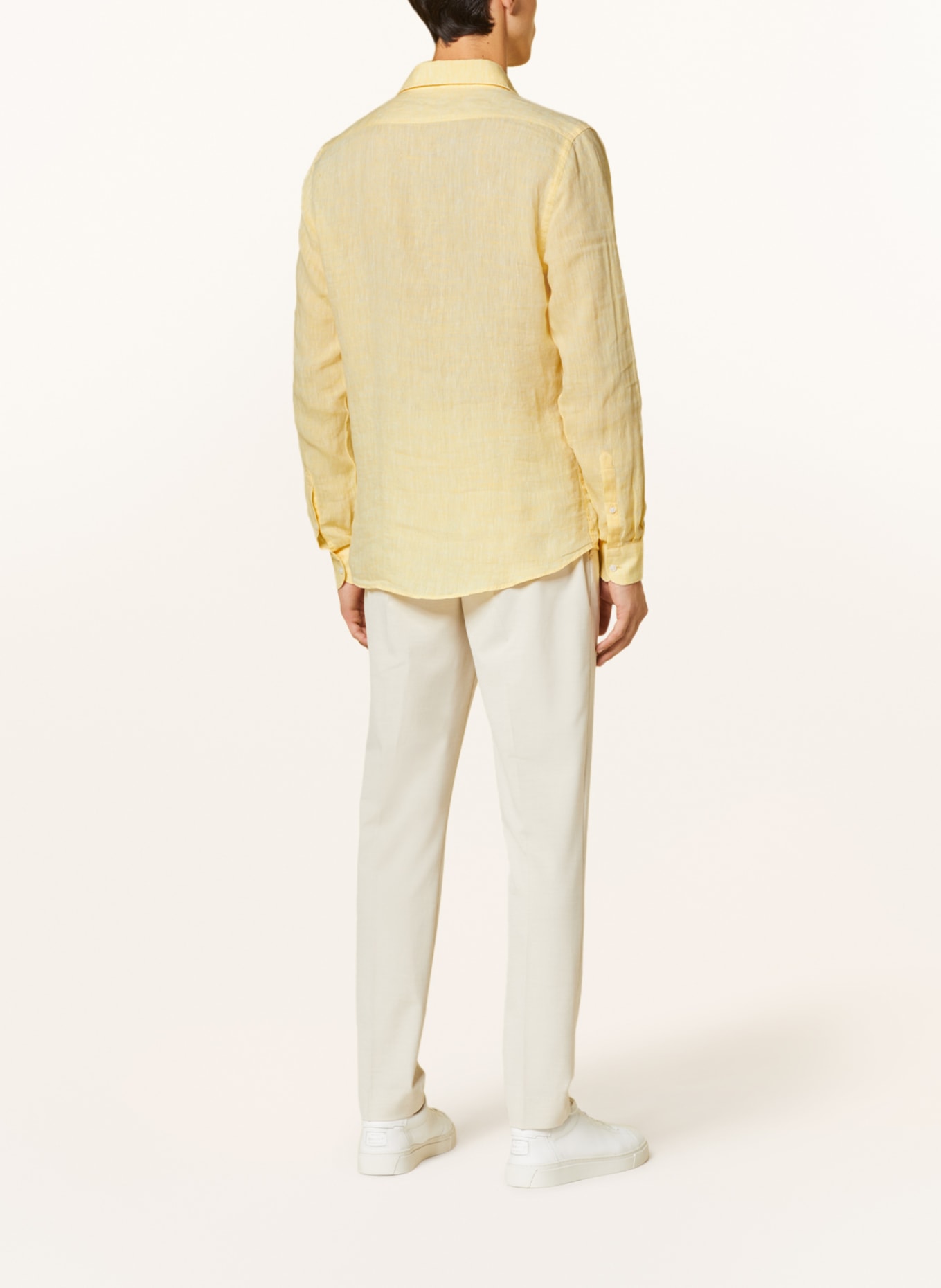 REISS Linen shirt RUBAN Regular Fit, Color: LIGHT YELLOW (Image 3)