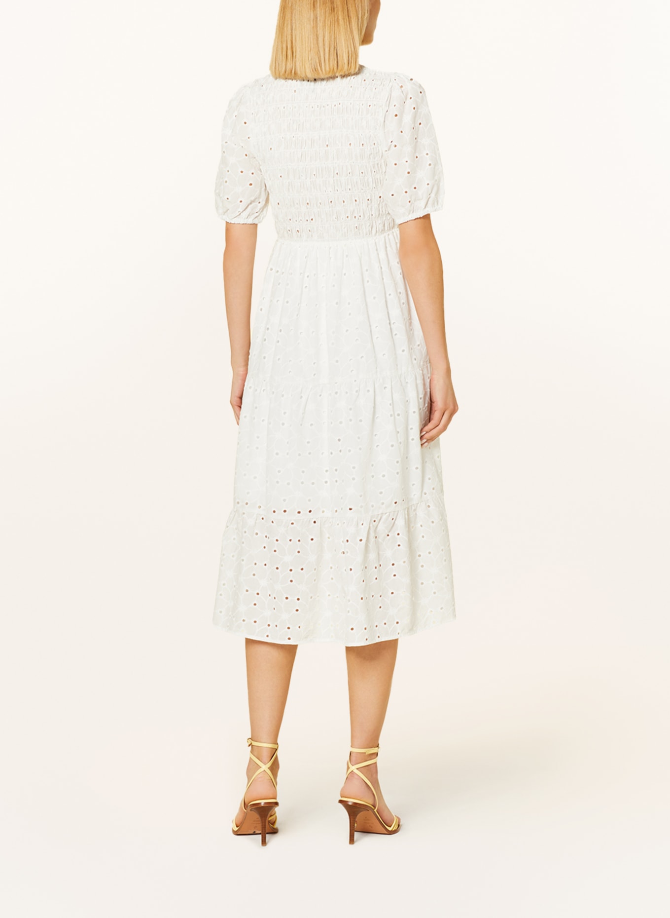 Phase Eight Dress GRETTA in broderie anglaise, Color: WHITE (Image 3)