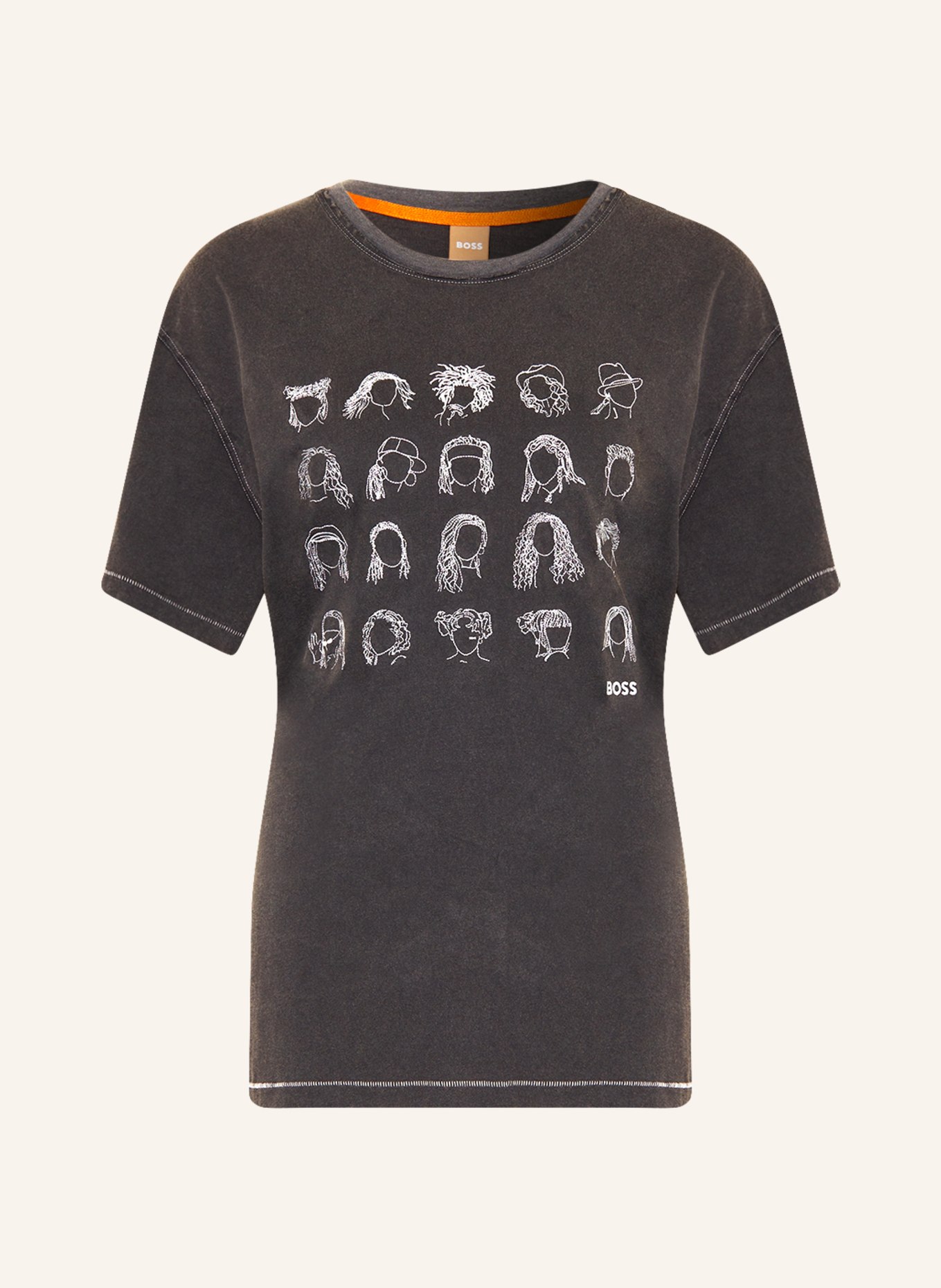 BOSS T-shirt ERELAXED, Color: BLACK (Image 1)