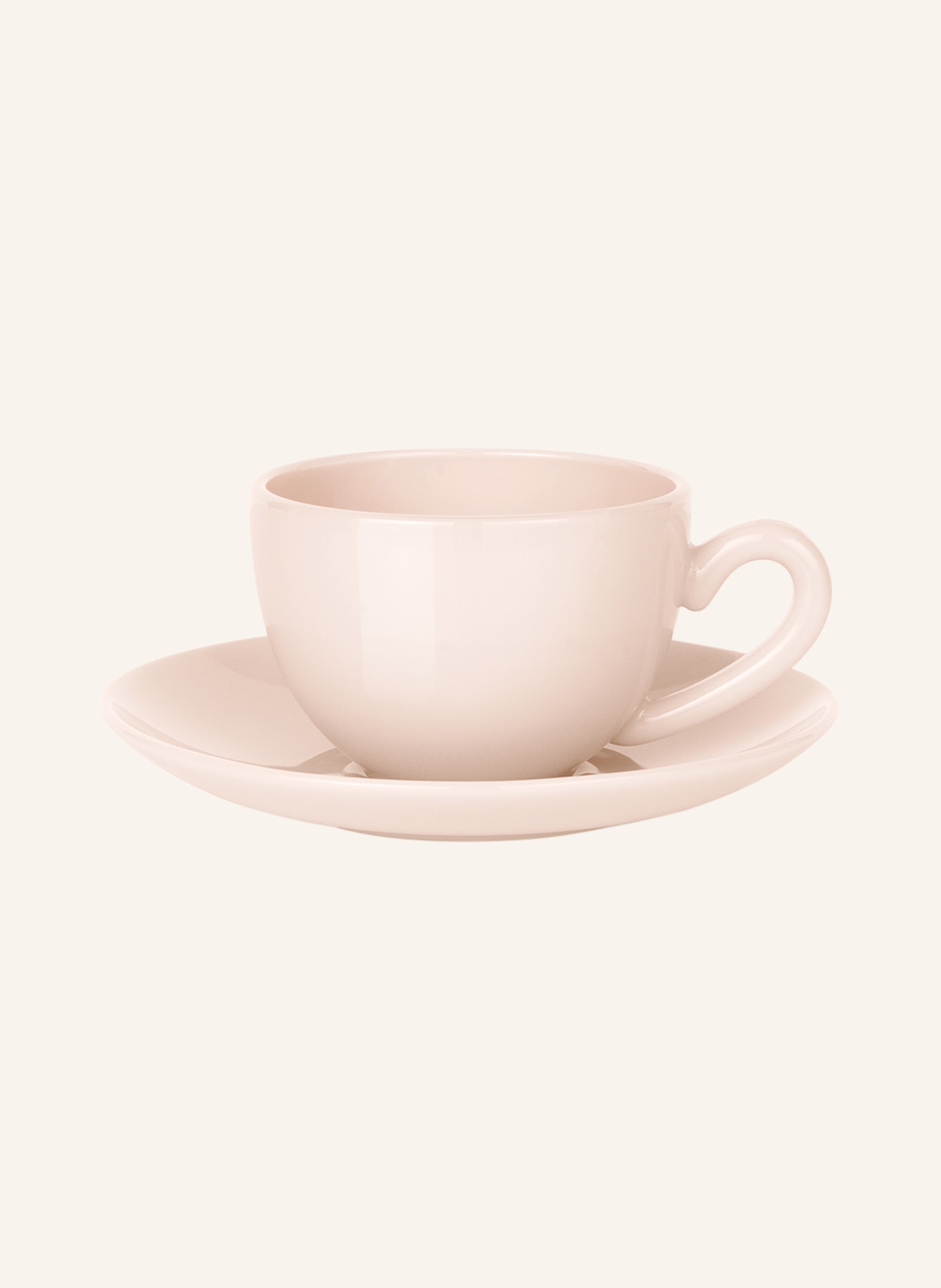 lucie kaas Mug MILK with saucer, Color: LIGHT ORANGE (Image 1)