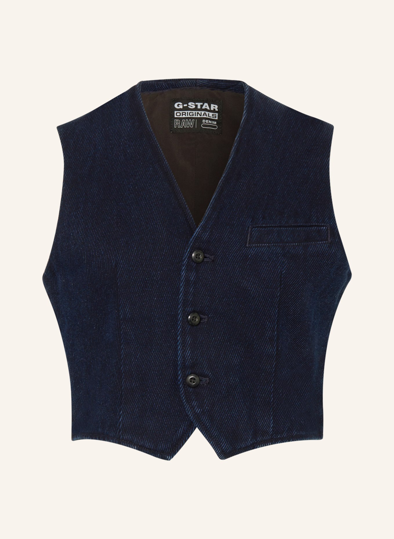G-Star RAW Blazer vest in corduroy, Color: DARK BLUE (Image 1)