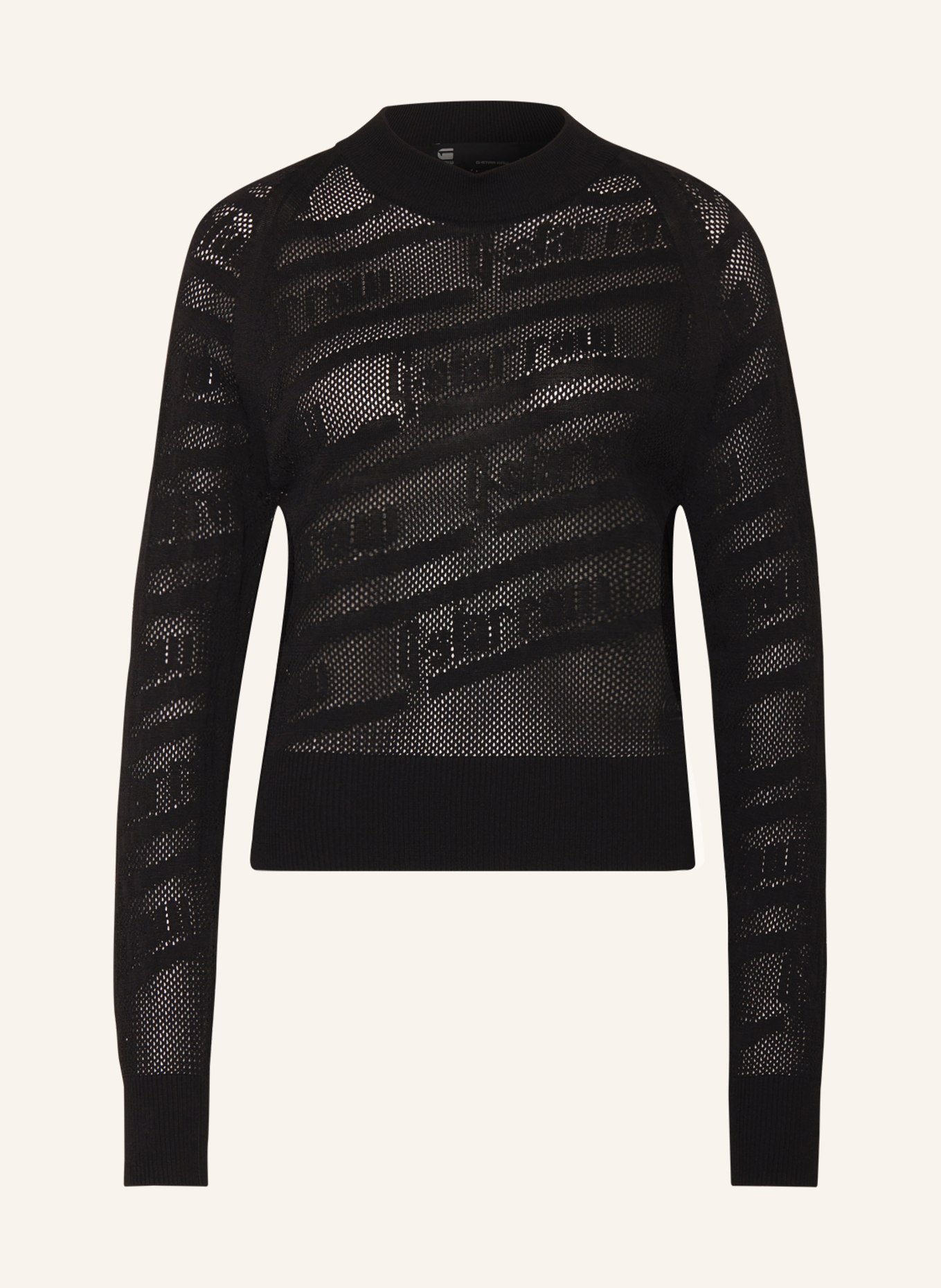 G-Star RAW Sweater POINTELLE, Color: BLACK (Image 1)