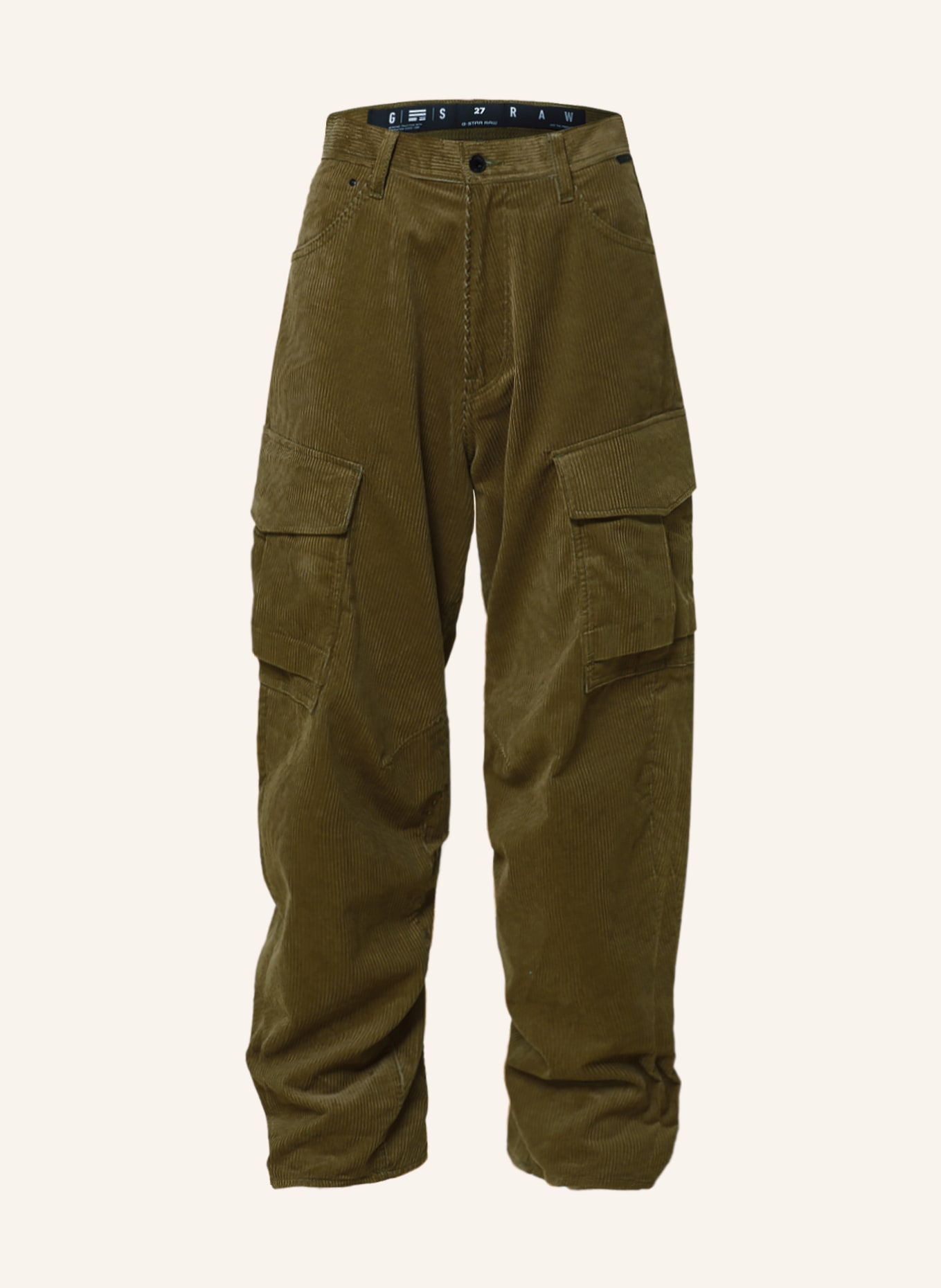 G-Star RAW Spodnie sztruksowe, Kolor: OLIWKOWY (Obrazek 1)