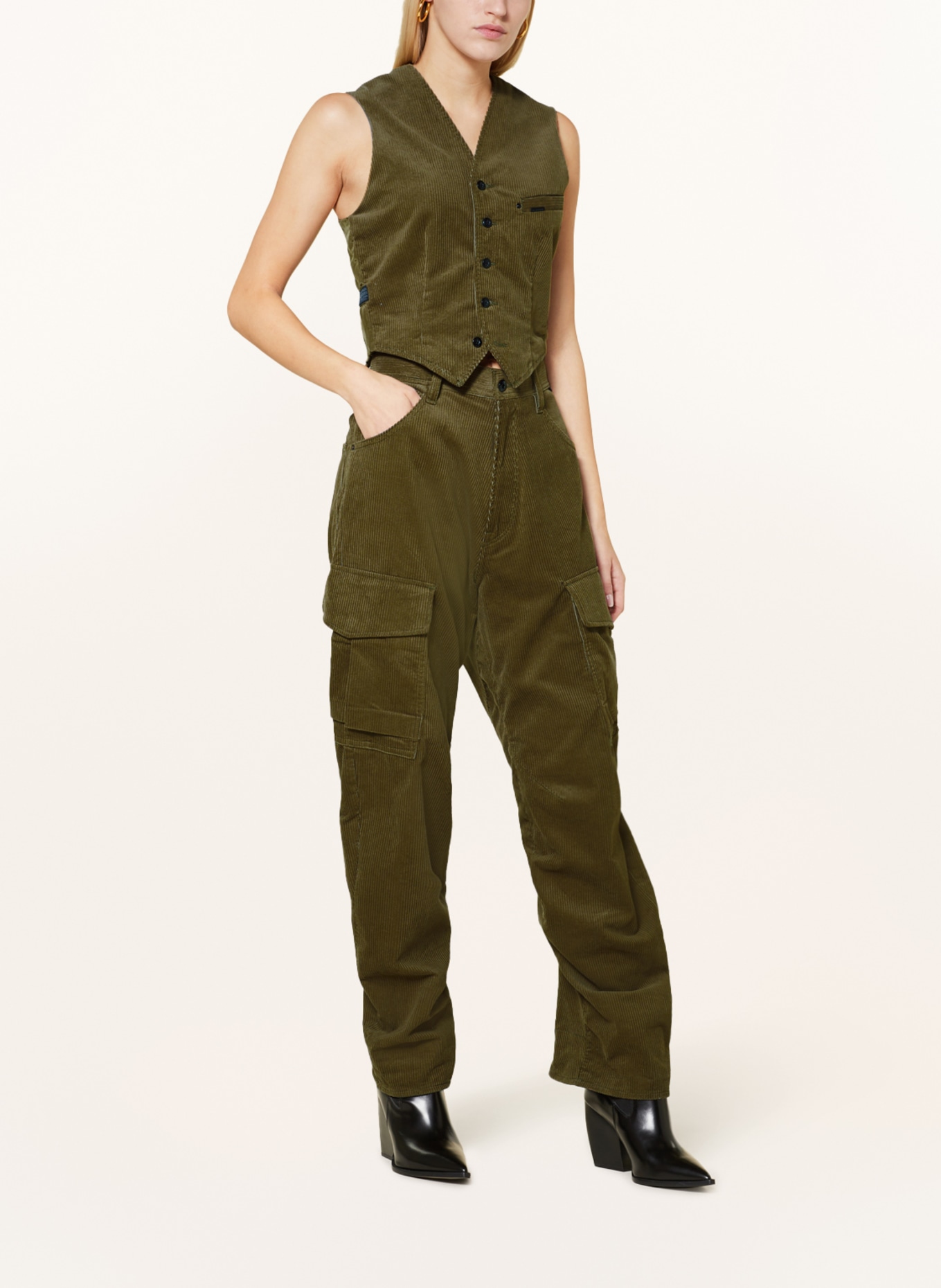G-Star RAW Corduroy trousers, Color: OLIVE (Image 2)