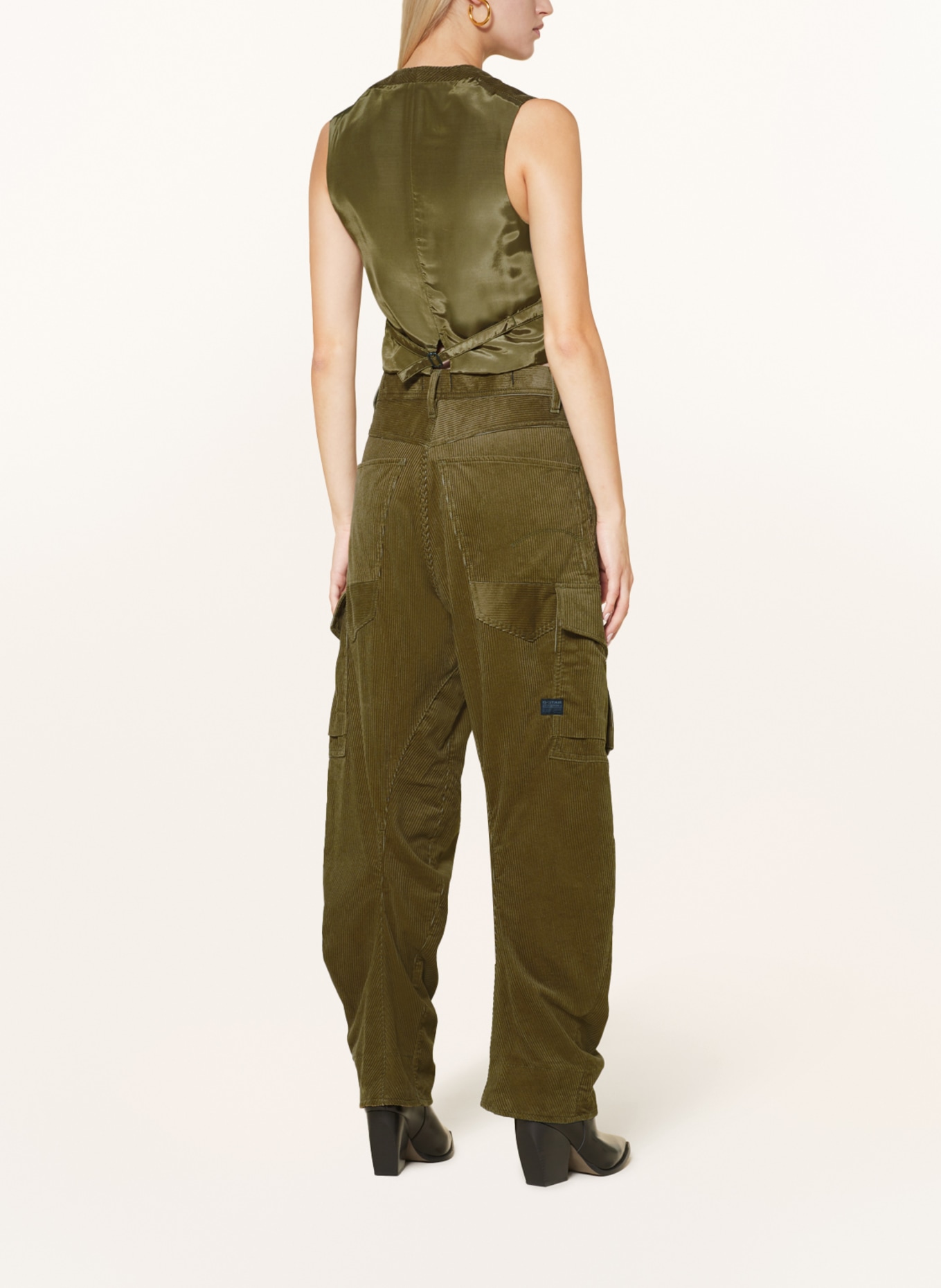 G-Star RAW Blazer vest in mixed materials, Color: OLIVE (Image 3)