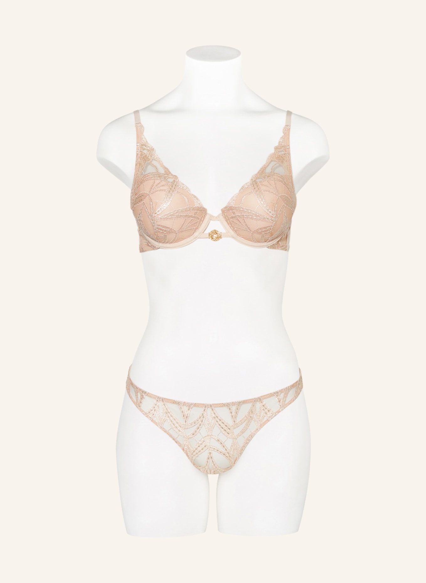 Aubade Molded cup bra MY DESIRE, Color: NUDE/ GOLD (Image 2)