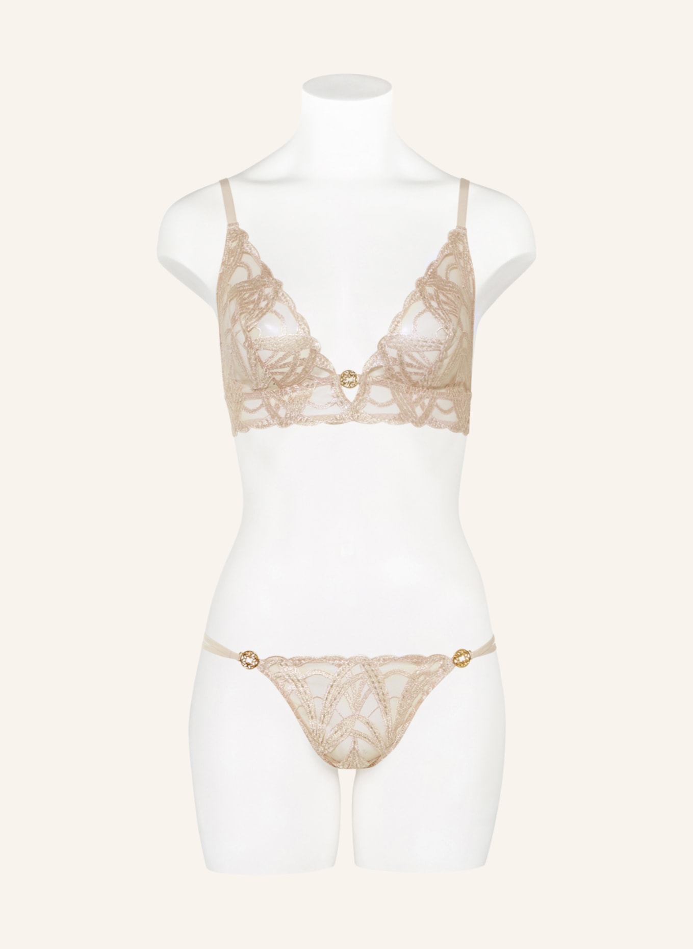 Aubade Thong MY DESIRE with glitter thread, Color: ROSE (Image 2)