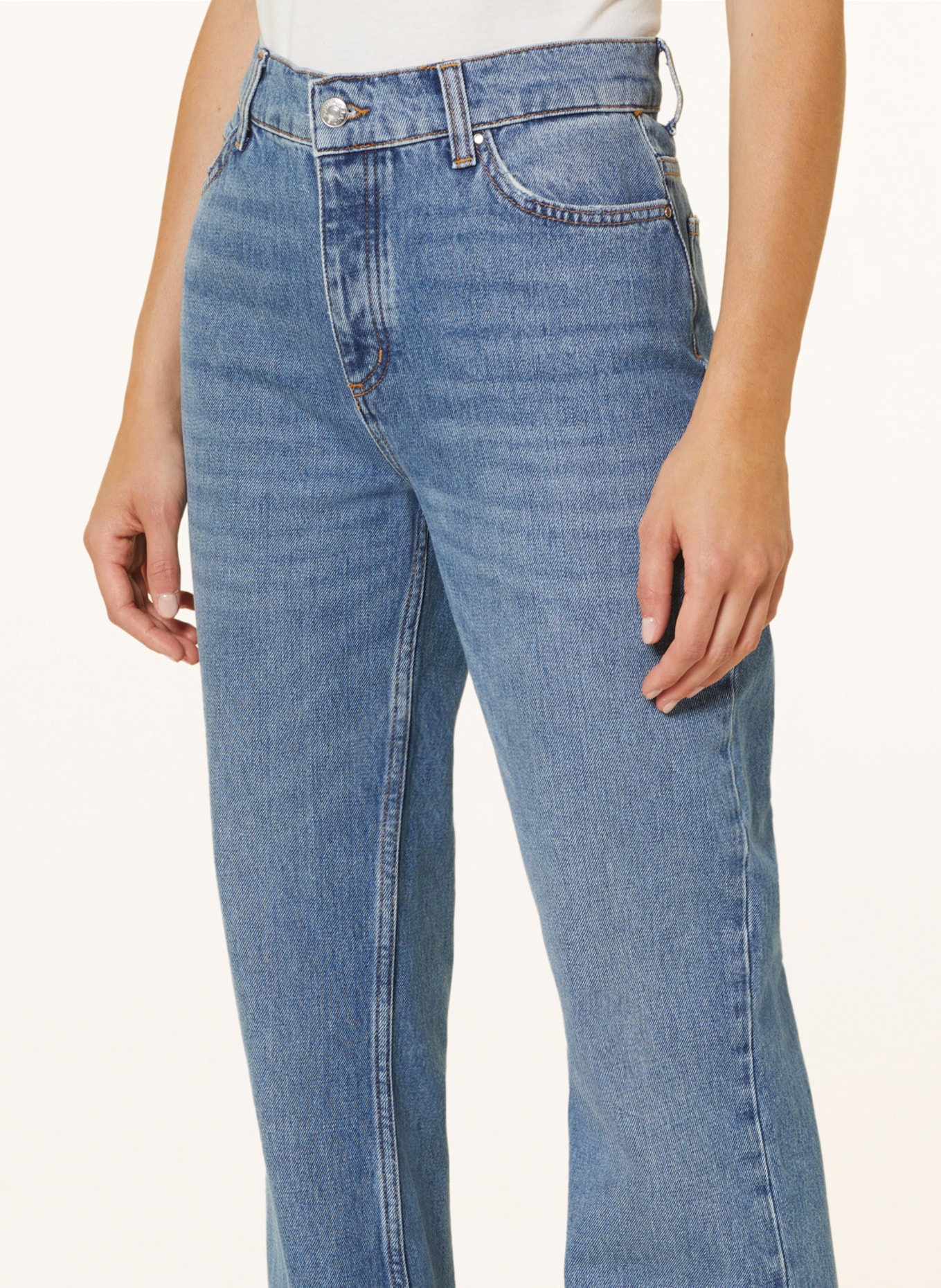 CLAUDIE PIERLOT Jeans PLANETEBLEU, Farbe: D031 DENIM MID BLUE (Bild 5)