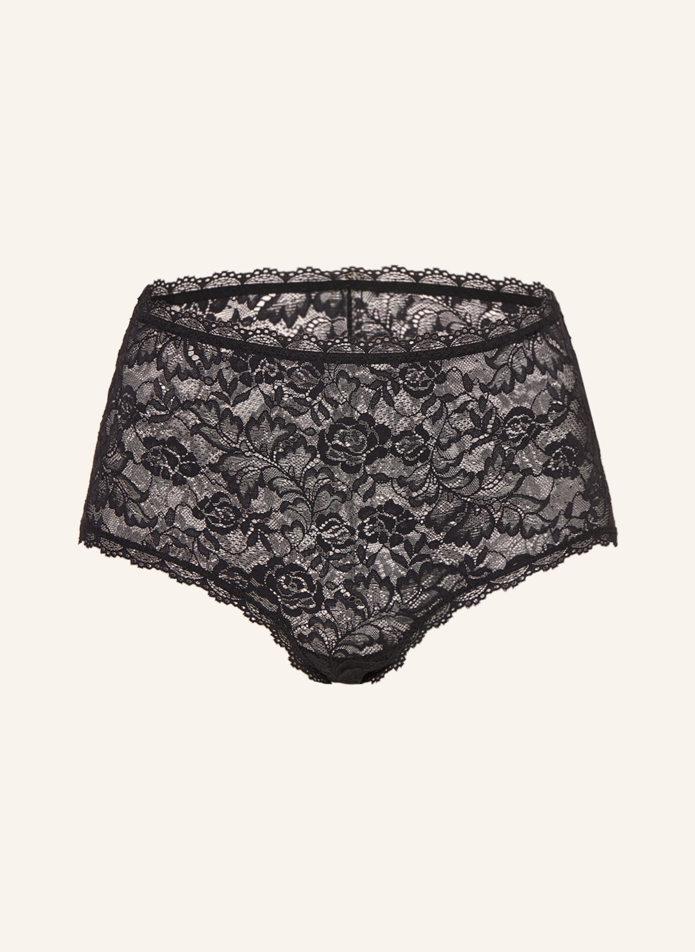 Aubade High-waisted brief ROSESSENCE, Color: BLACK (Image 1)