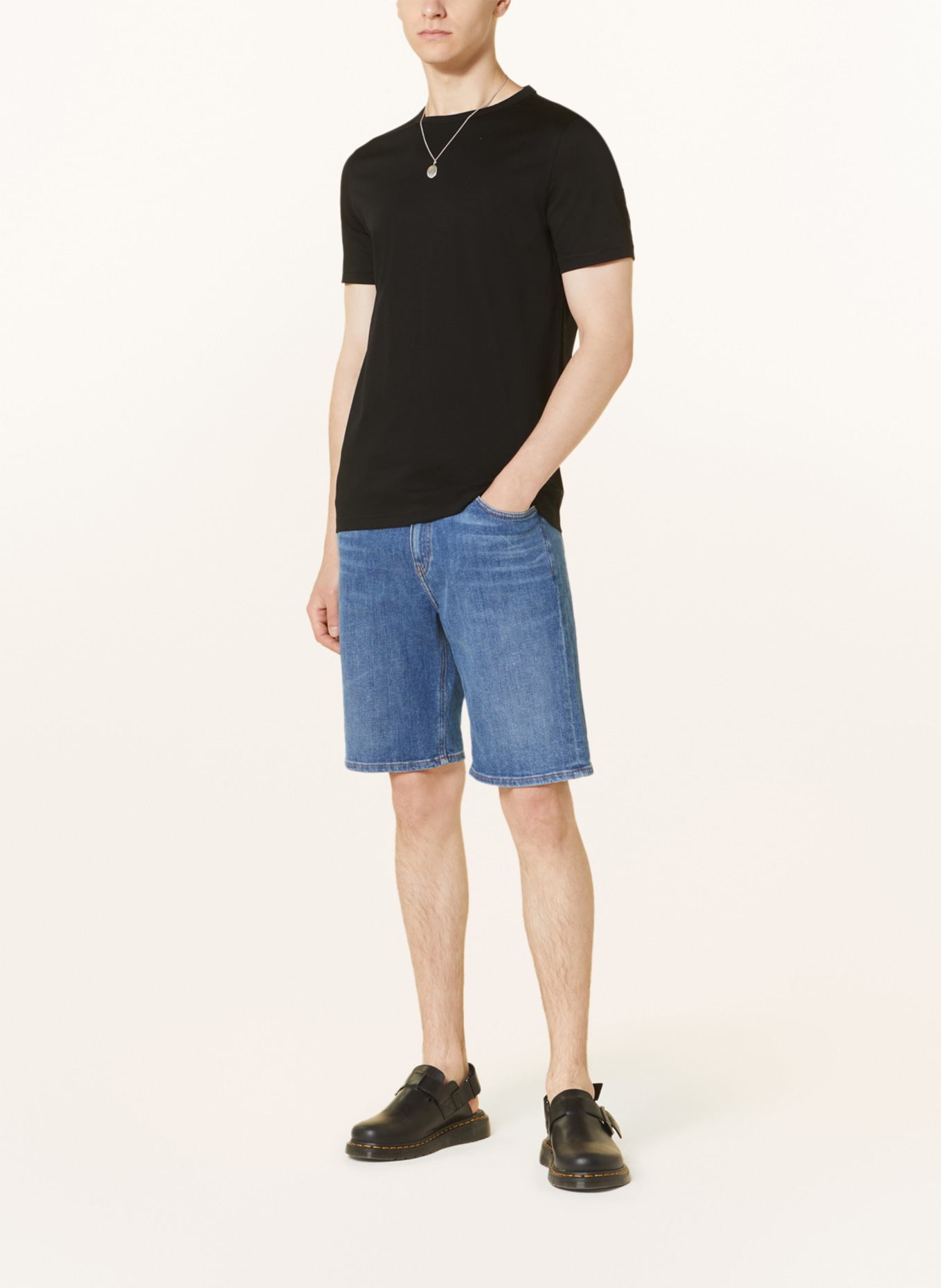 MOS MOSH Gallery T-Shirt PERRY CRUNCH: SCHWARZ