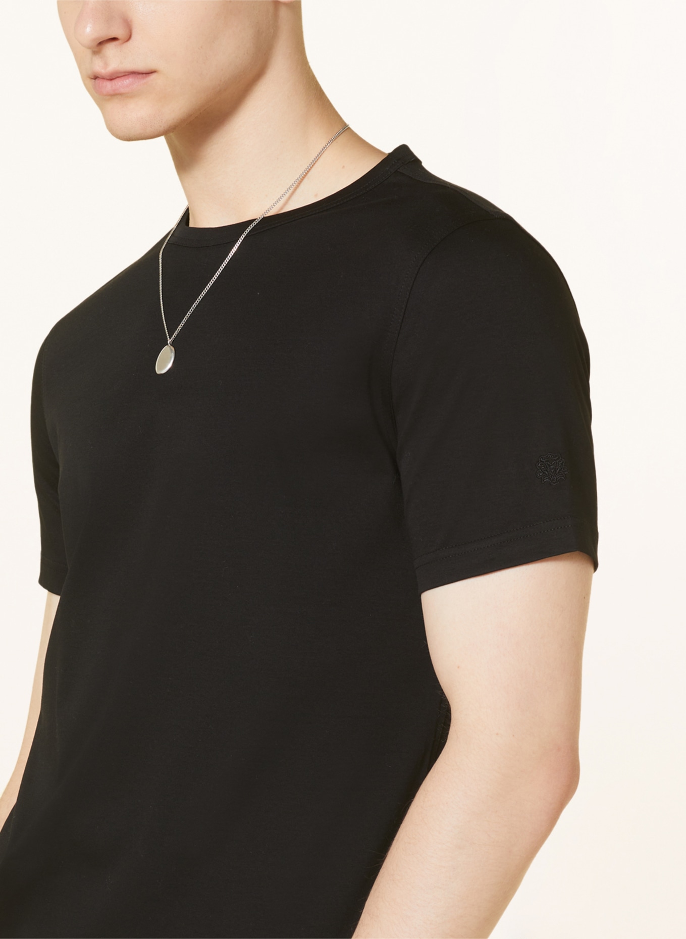 MOS MOSH Gallery T-Shirt PERRY CRUNCH: SCHWARZ