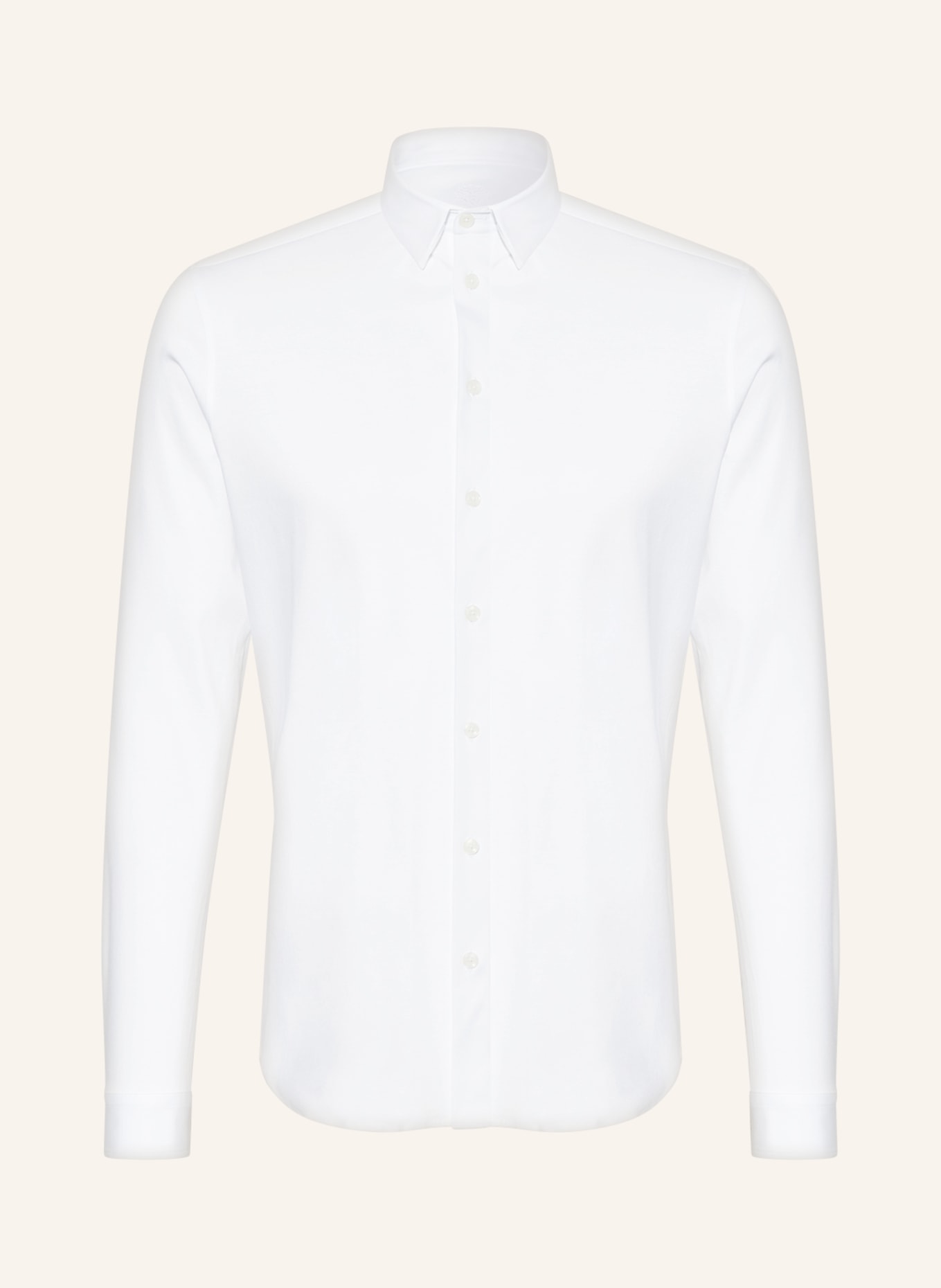 MOS MOSH Gallery Jerseyhemd MARCO Extra Slim Fit, Farbe: WEISS (Bild 1)
