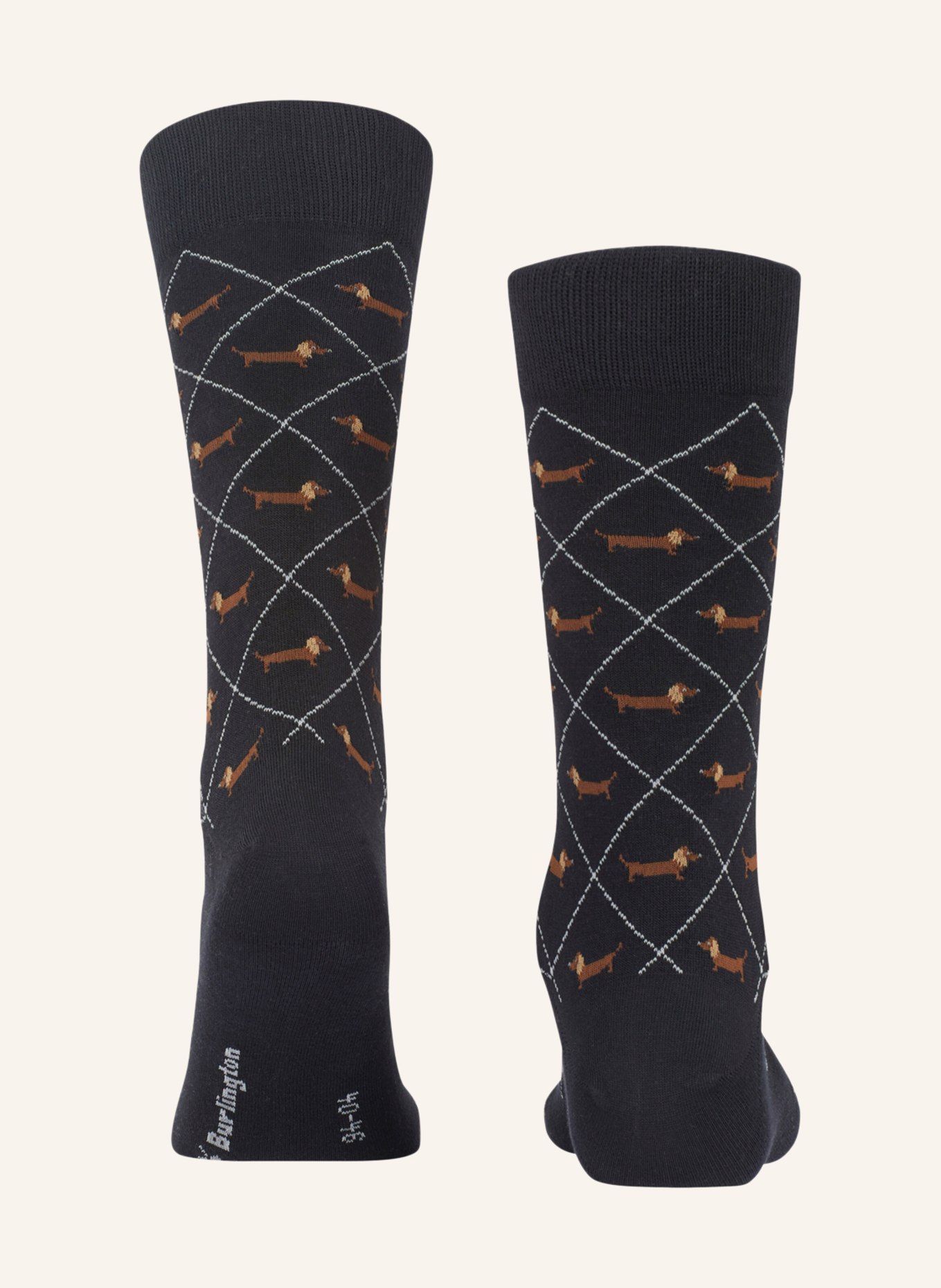 Burlington Ponožky BRITISH ARGYLE, Barva: 3000 BLACK (Obrázek 3)