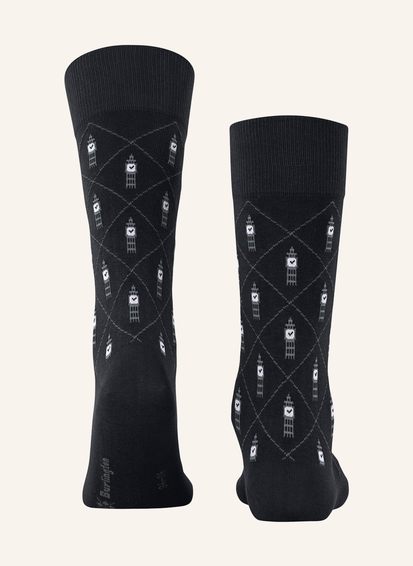Burlington Socks BIG BEN, Color: 3001 BLACK (Image 2)