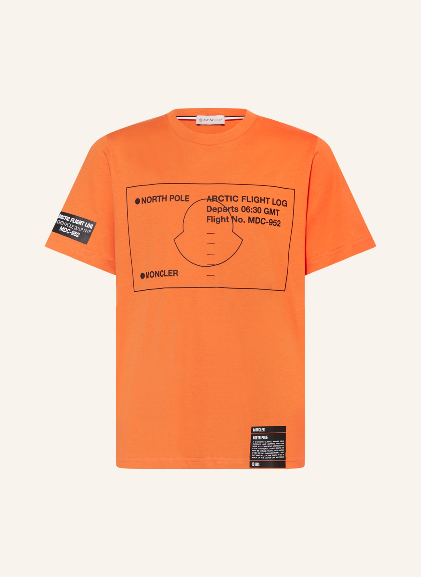 MONCLER enfant T-shirt, Kolor: POMARAŃCZOWY/ CZARNY (Obrazek 1)