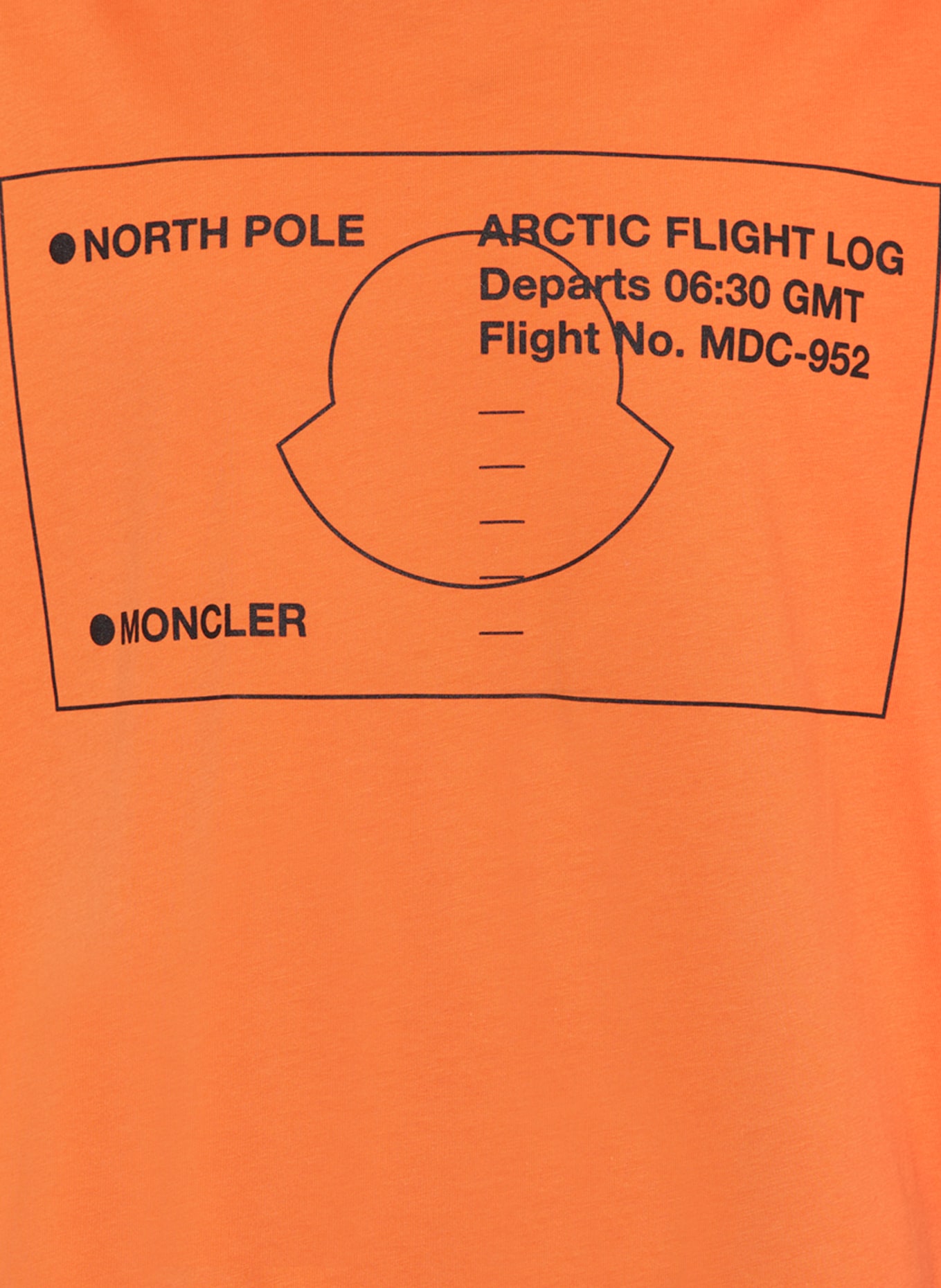 MONCLER enfant T-Shirt, Farbe: ORANGE/ SCHWARZ (Bild 3)