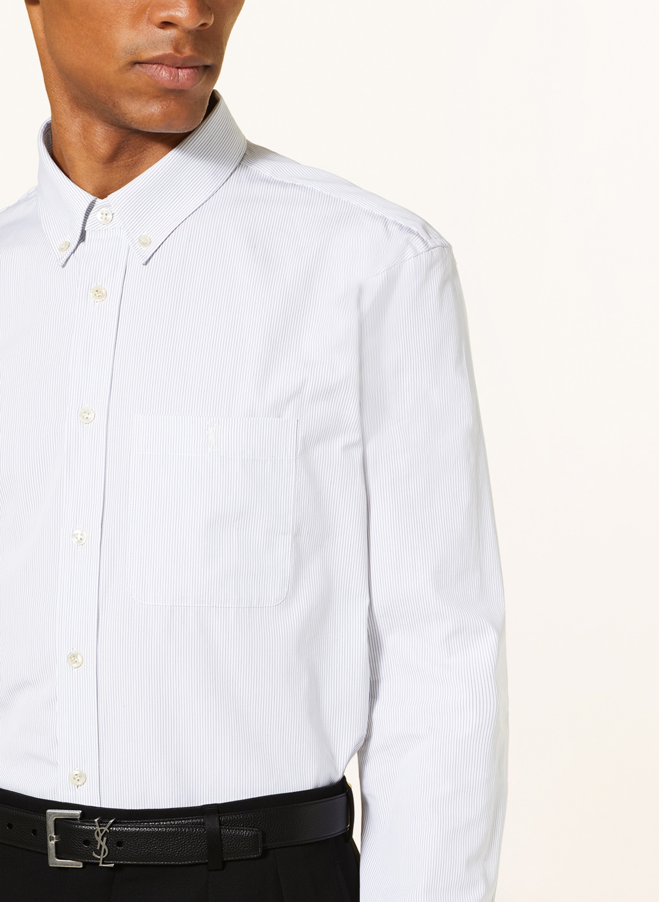 SAINT LAURENT Hemd Comfort Fit, Farbe: WEISS/ BLAU (Bild 5)