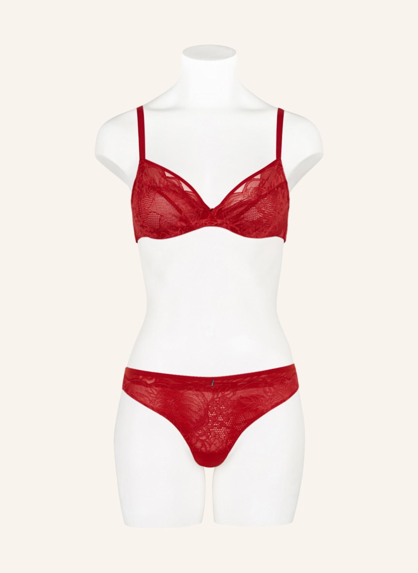 CHANTELLE Underwire bra MIDNIGHT FLOWERS, Color: RED (Image 2)