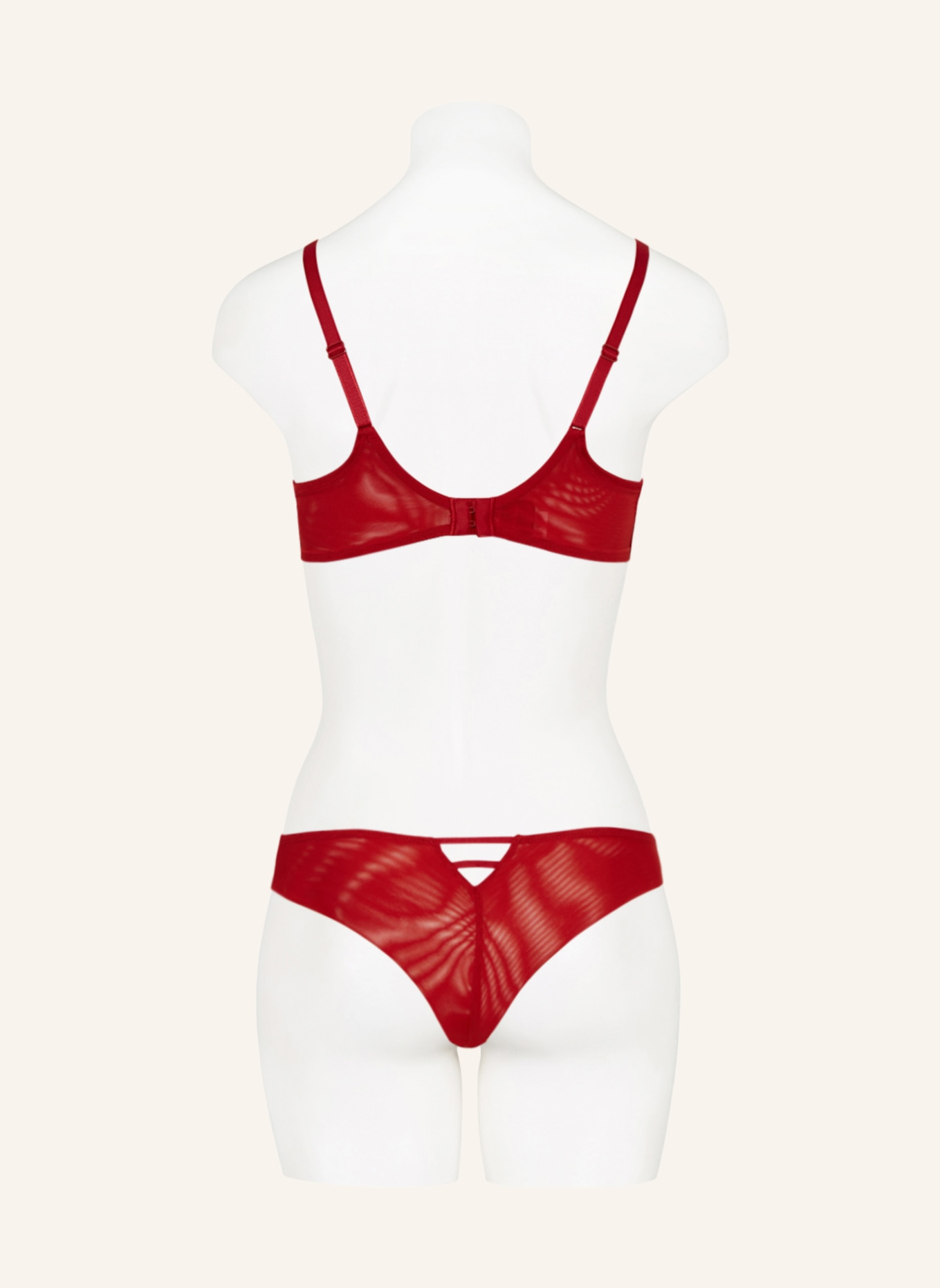 CHANTELLE Underwire bra MIDNIGHT FLOWERS, Color: RED (Image 3)