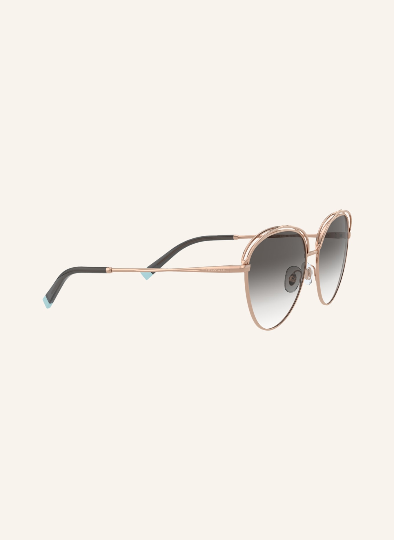 TIFFANY & Co. Sunglasses TF3075, Color: 61053C - ROSE GOLD/ GRAY GRADIENT (Image 3)