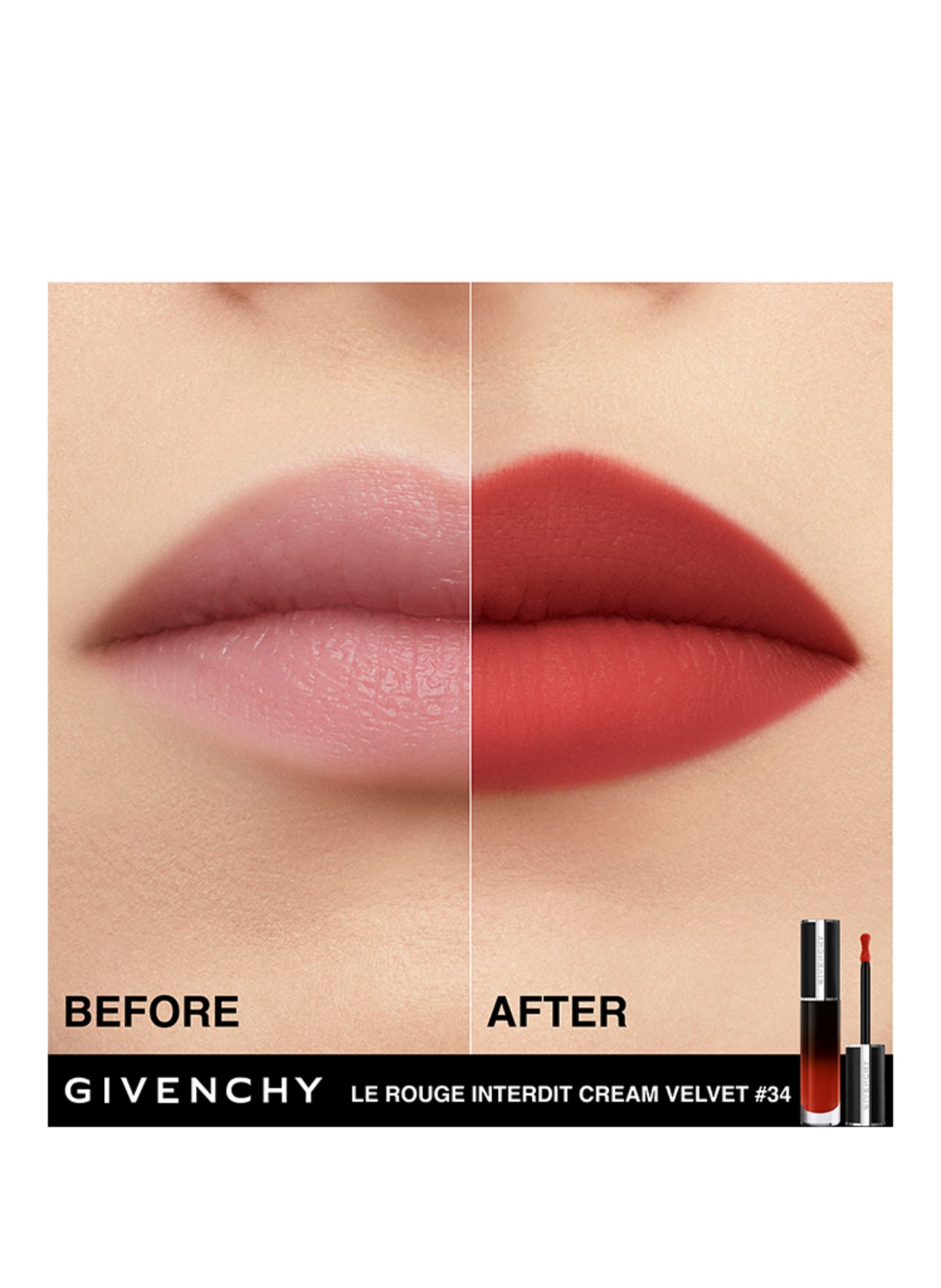 GIVENCHY BEAUTY LE ROUGE INTERDIT CREAM VELVET: N34
