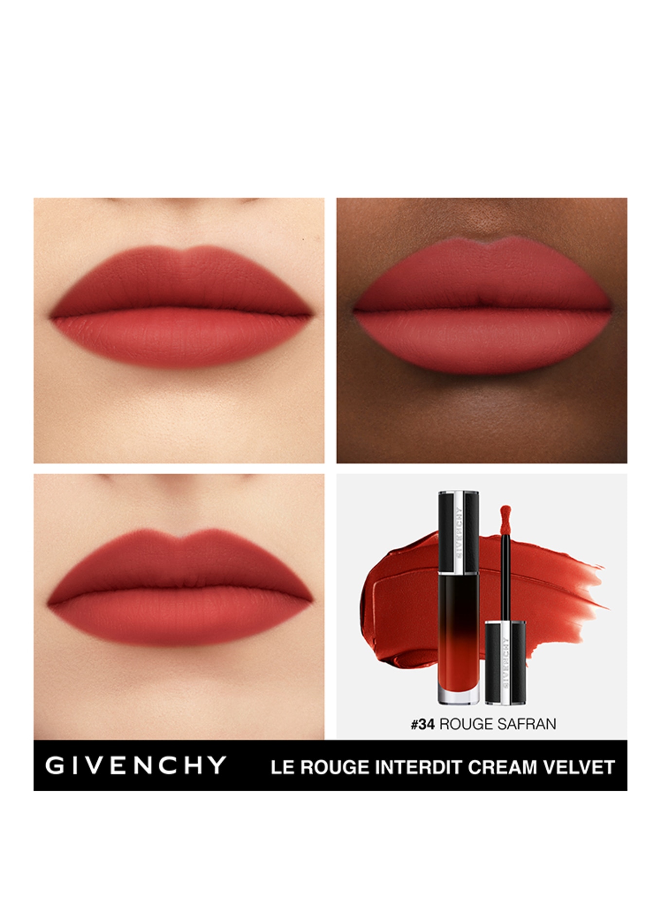 GIVENCHY BEAUTY LE ROUGE INTERDIT CREAM VELVET: N34