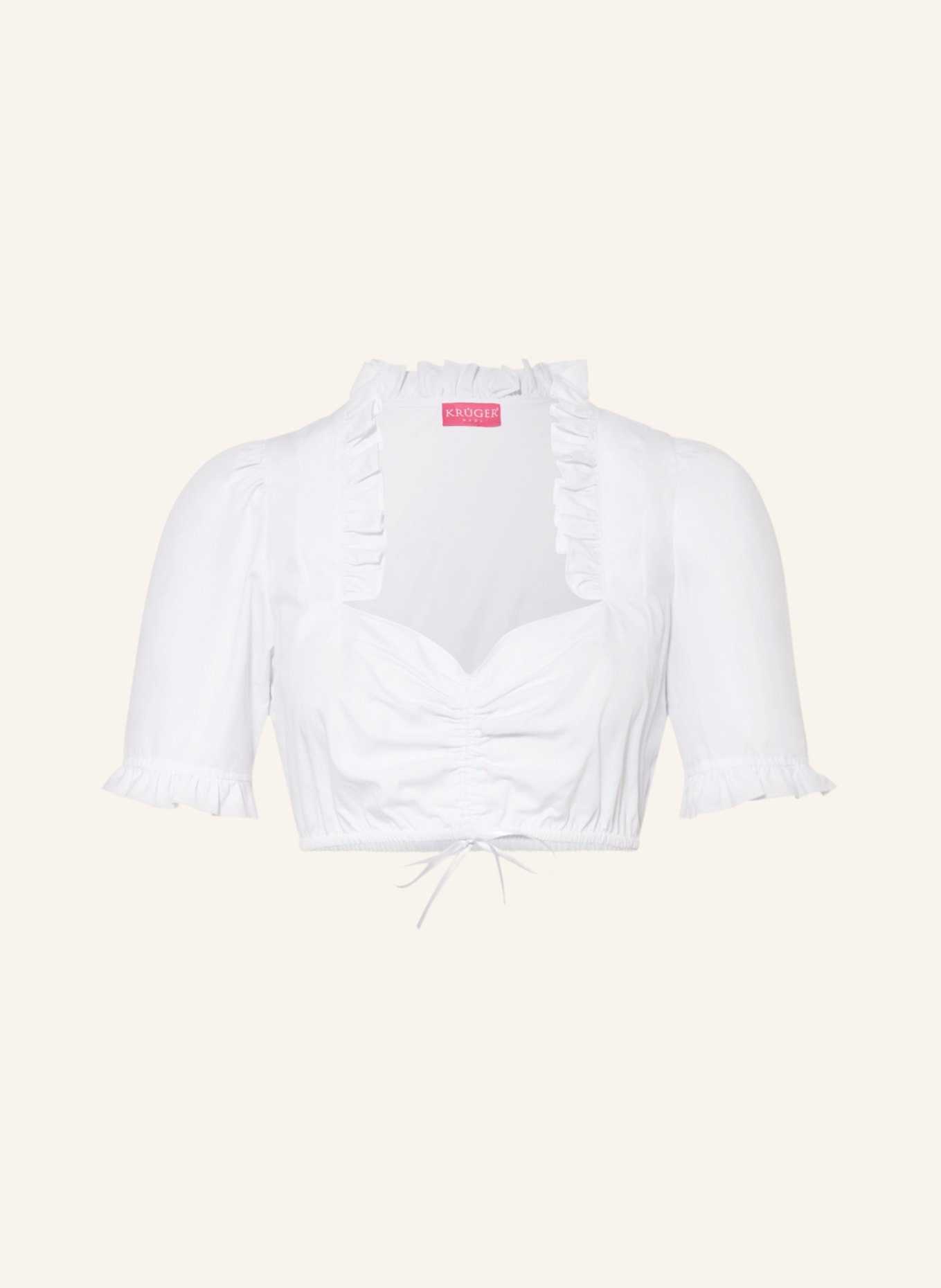 KRÜGER Dirndl blouse CLASSICO, Color: WHITE (Image 1)