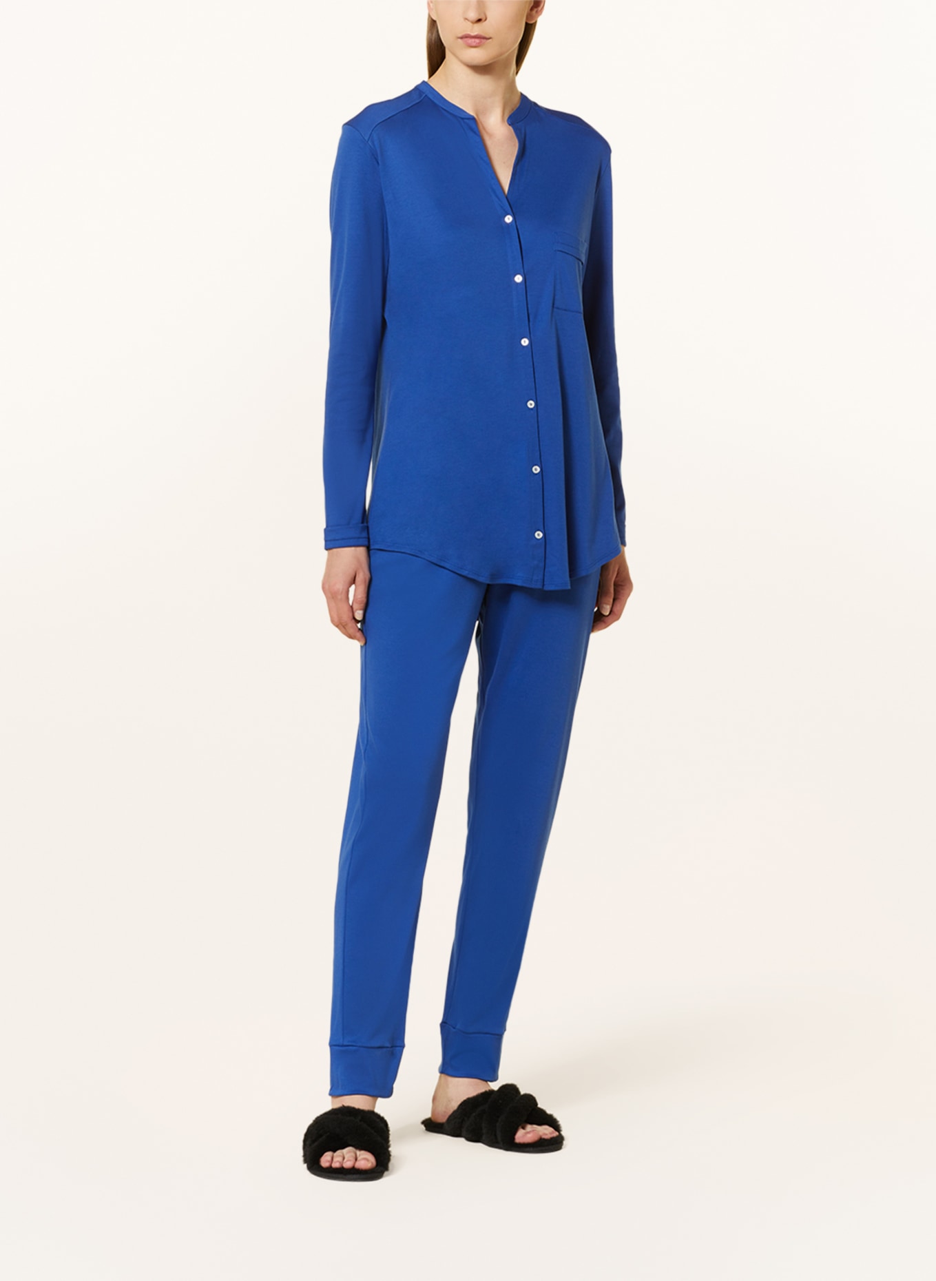 HANRO Pajamas PURE ESSENCE, Color: BLUE (Image 2)