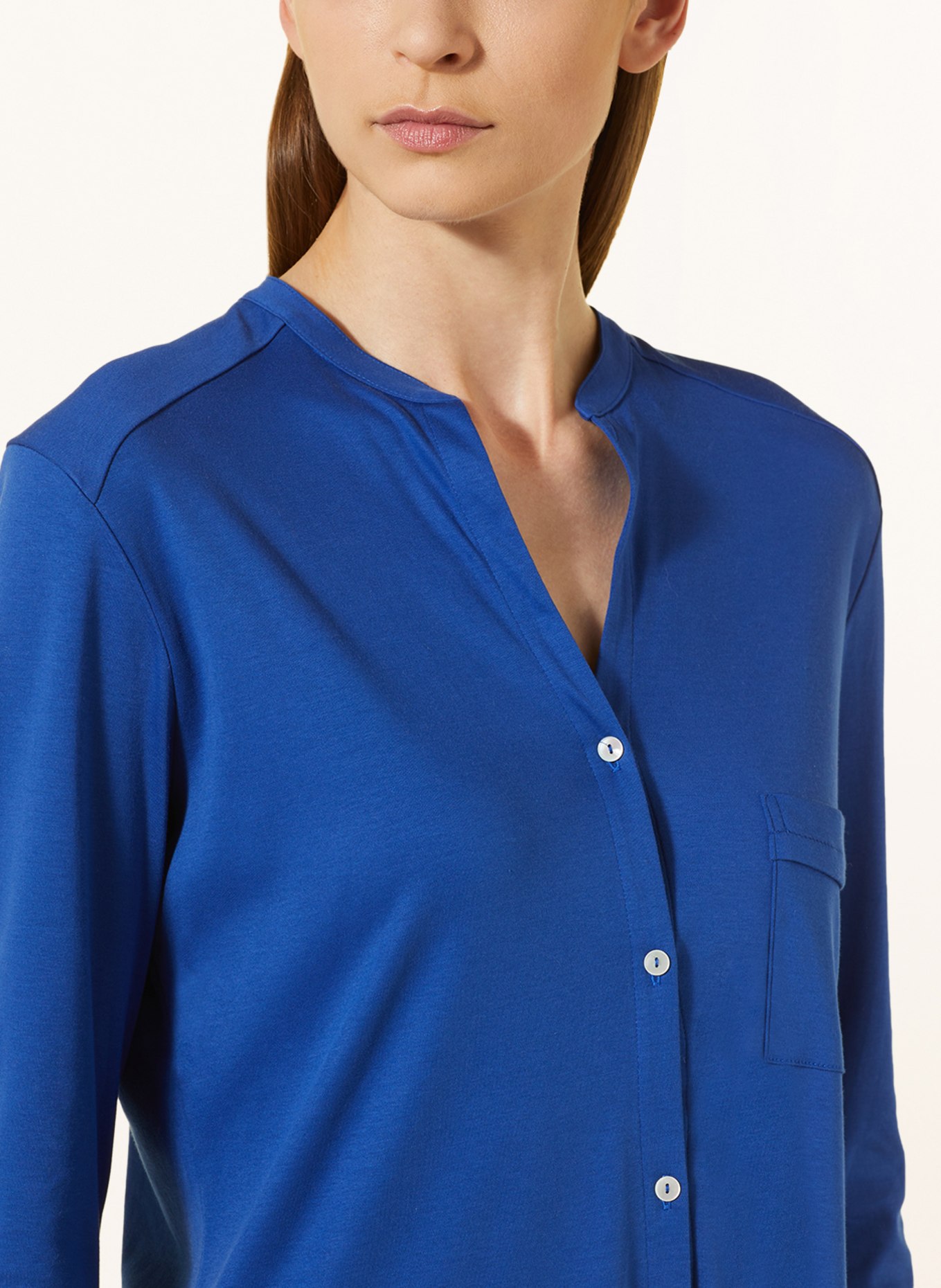HANRO Pajamas PURE ESSENCE, Color: BLUE (Image 4)