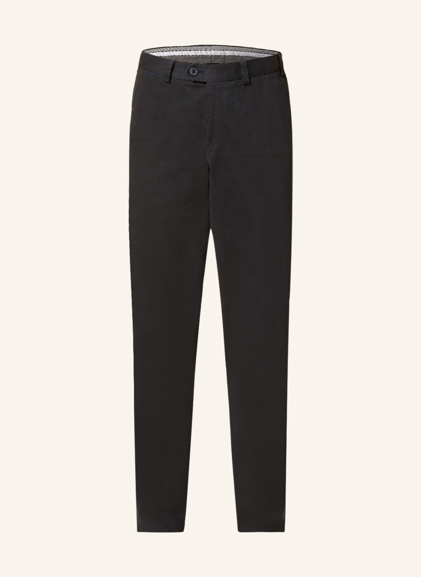 HILTL Chino PEAKER-S Regular Fit, Color: BLACK (Image 1)
