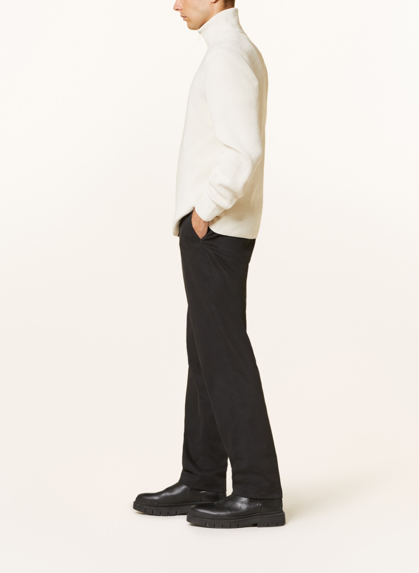 HILTL Chino PEAKER-S Regular Fit, Color: BLACK (Image 4)